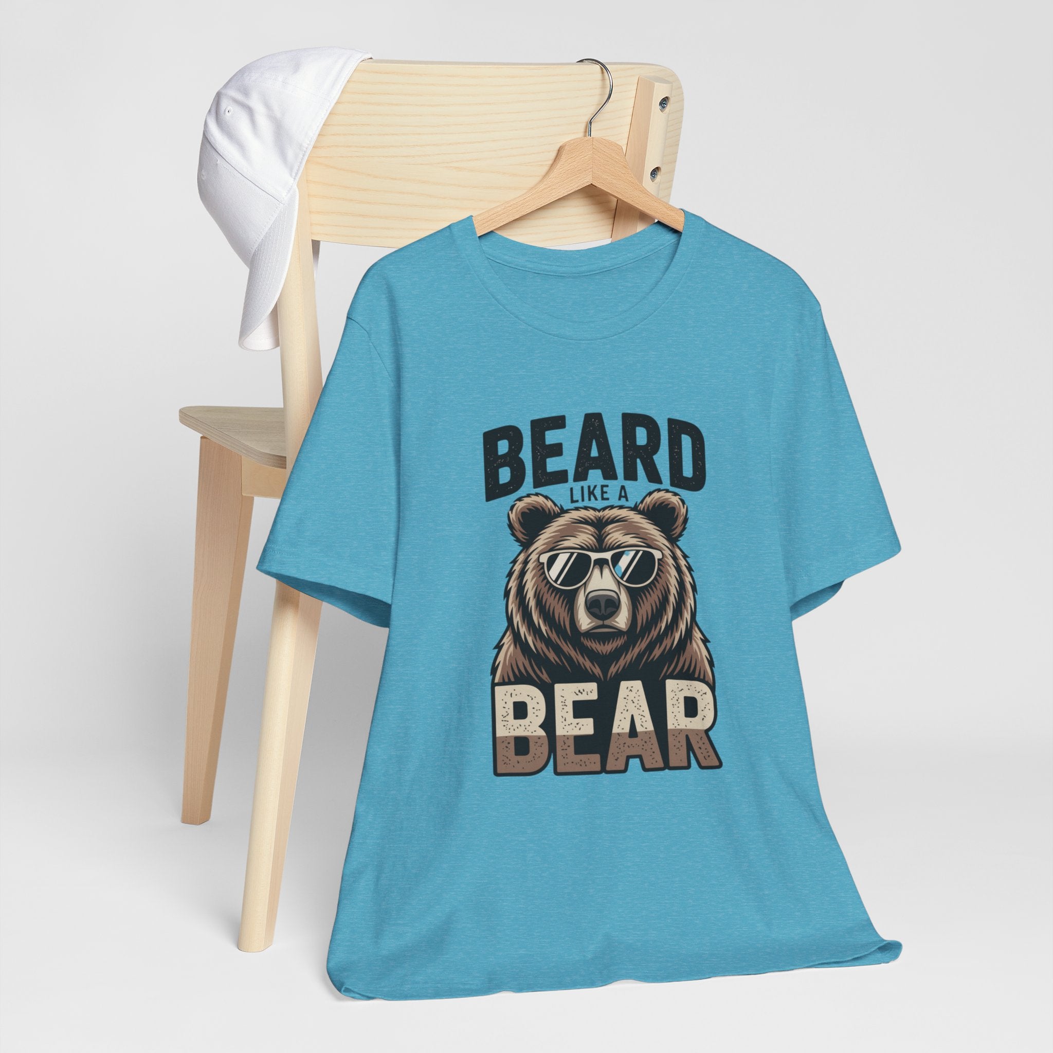 “Beard Like a Bear” T-Shirt — Retro Bear Graphic Tee