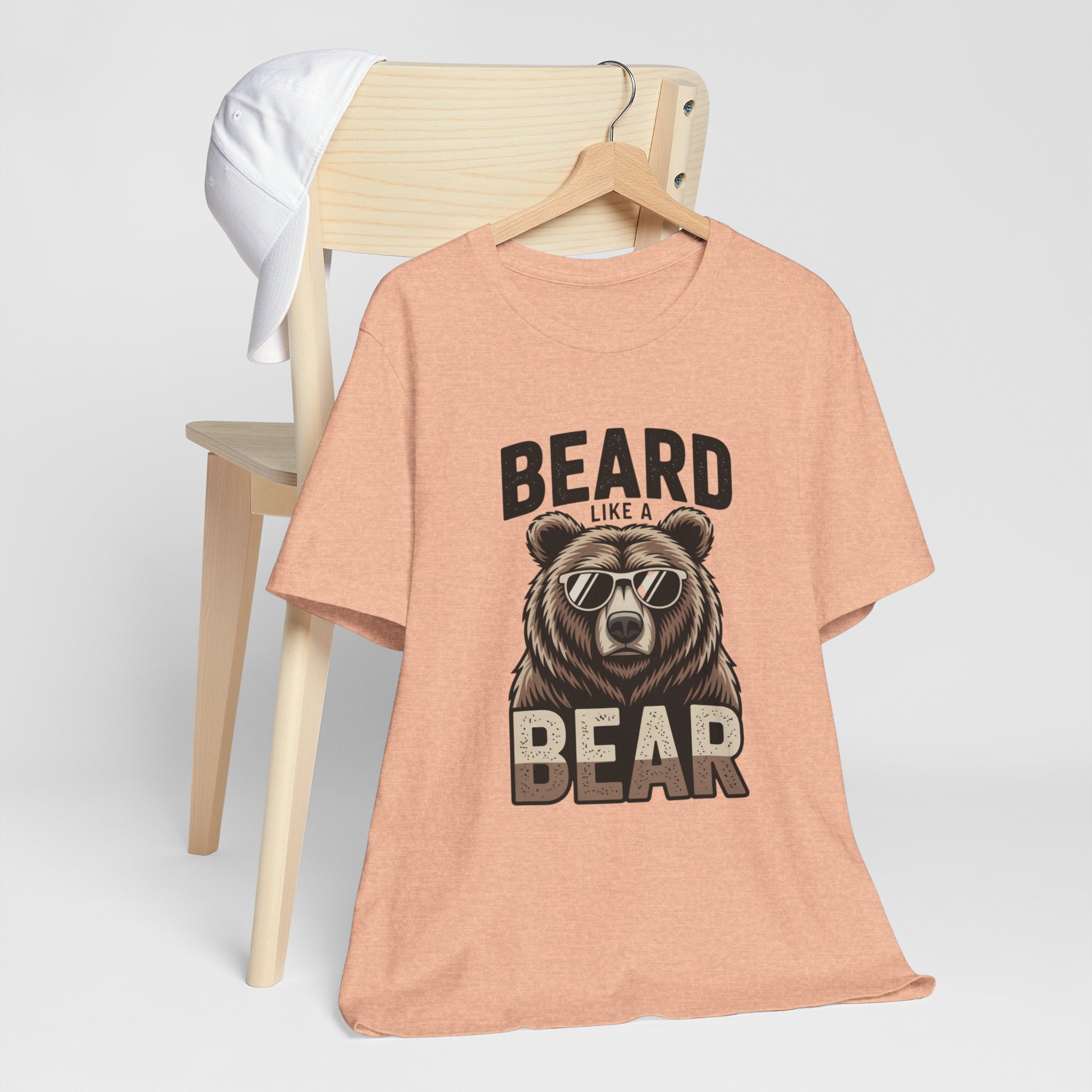 “Beard Like a Bear” T-Shirt — Retro Bear Graphic Tee