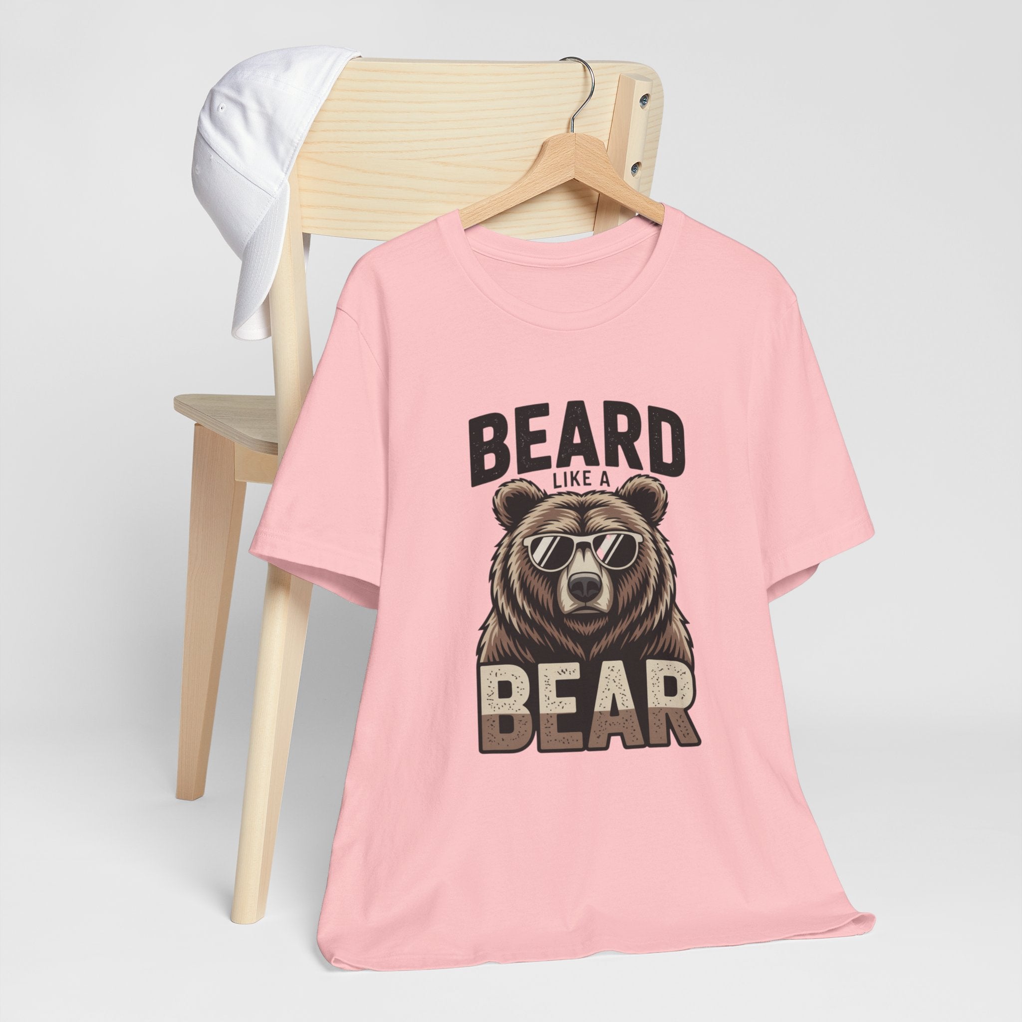 “Beard Like a Bear” T-Shirt — Retro Bear Graphic Tee
