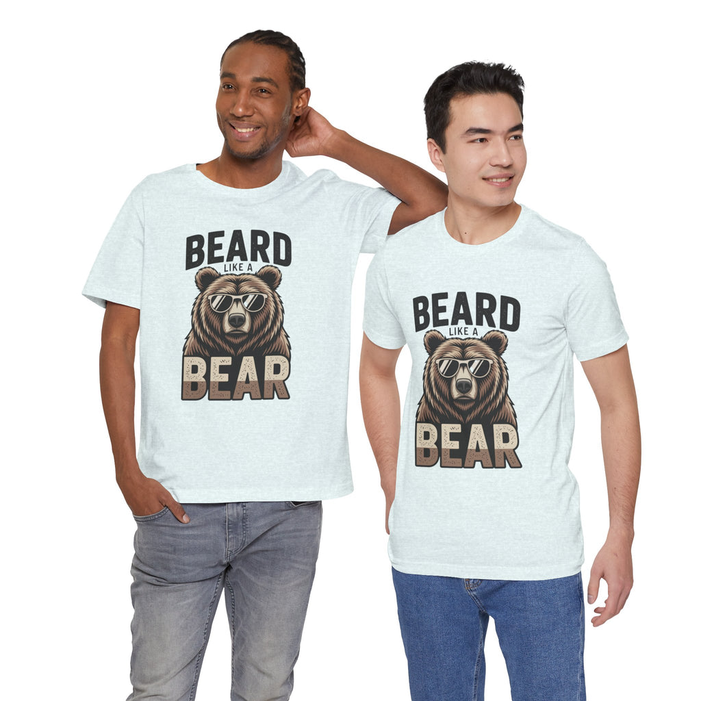 “Beard Like a Bear” T-Shirt — Retro Bear Graphic Tee