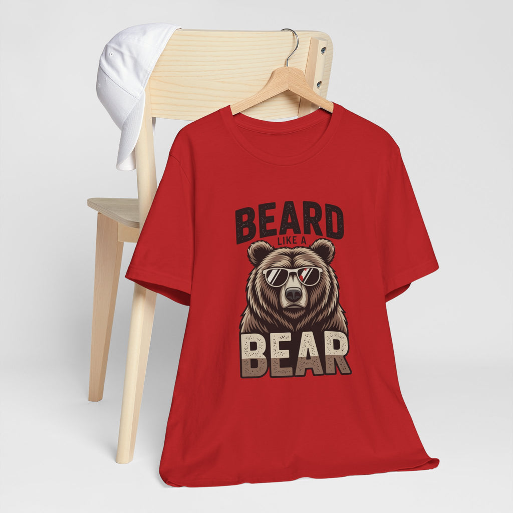 “Beard Like a Bear” T-Shirt — Retro Bear Graphic Tee