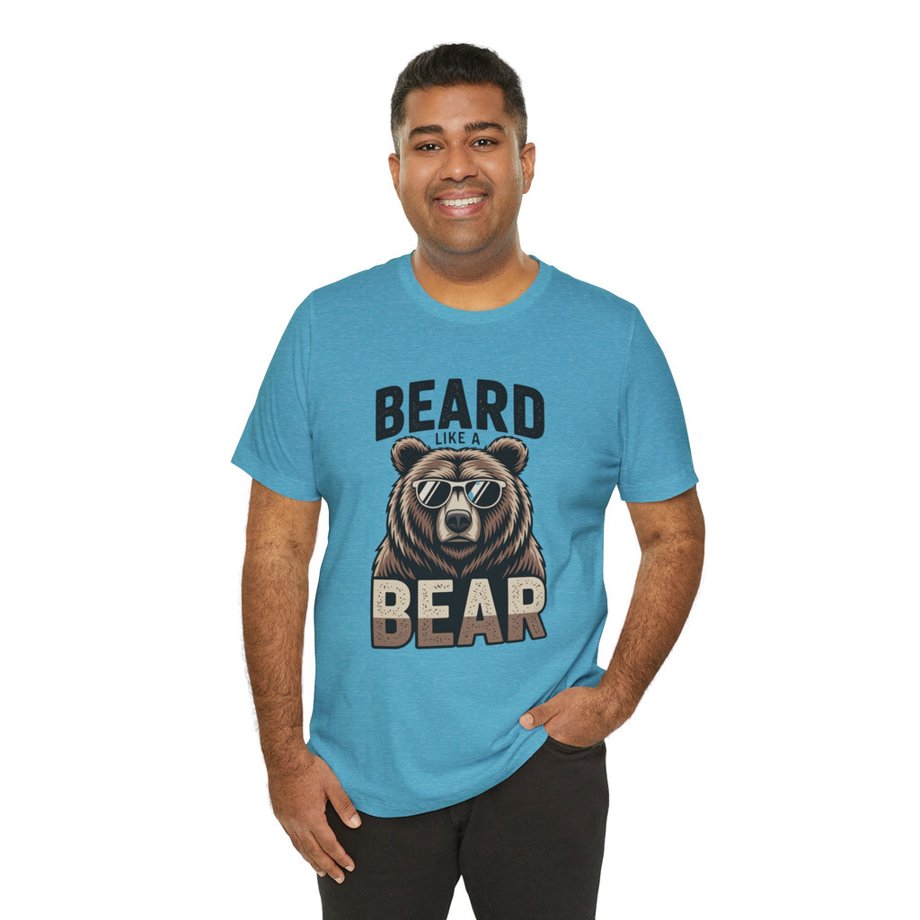 “Beard Like a Bear” T-Shirt — Retro Bear Graphic Tee