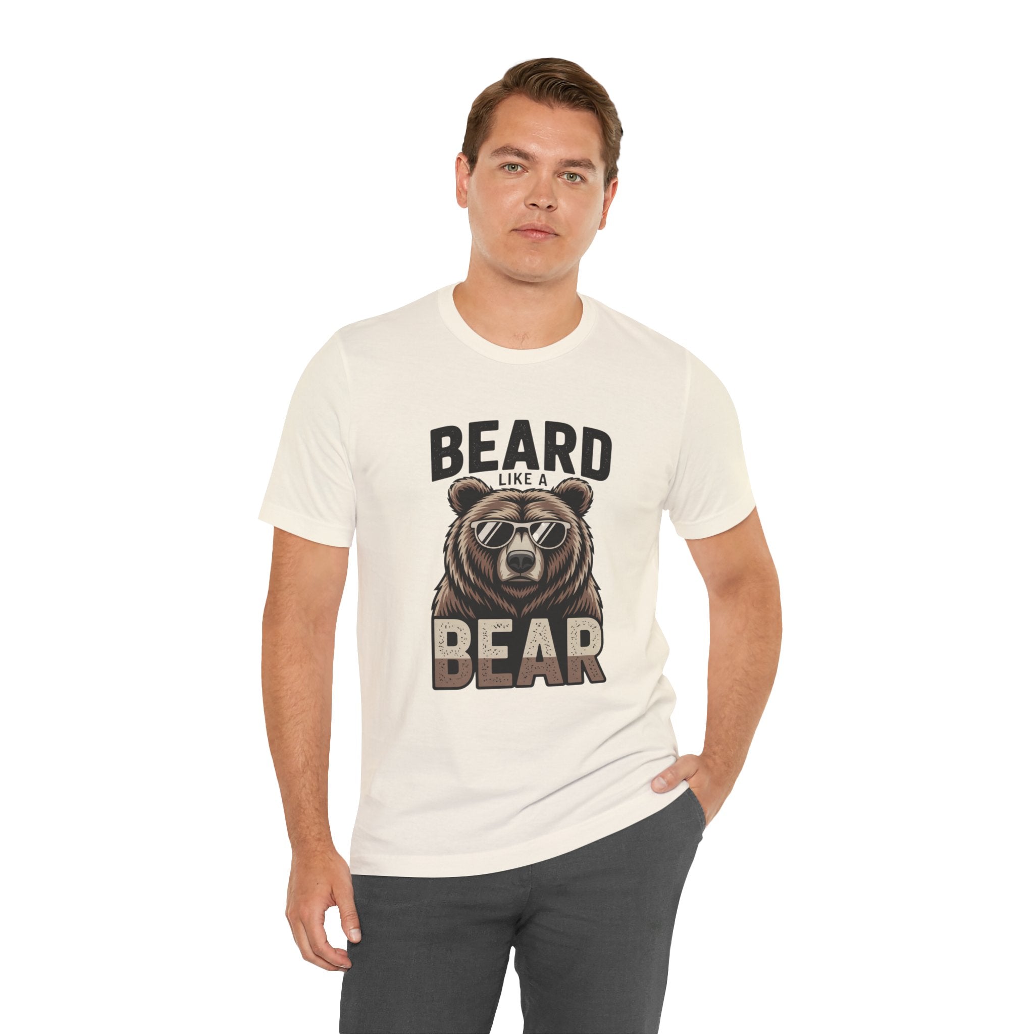 “Beard Like a Bear” T-Shirt — Retro Bear Graphic Tee