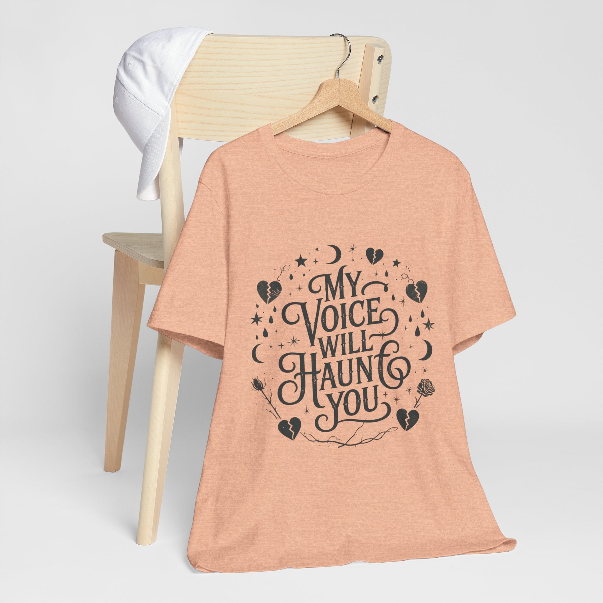 “My Voice Will Haunt You” Jersey Unisex T-Shirt
