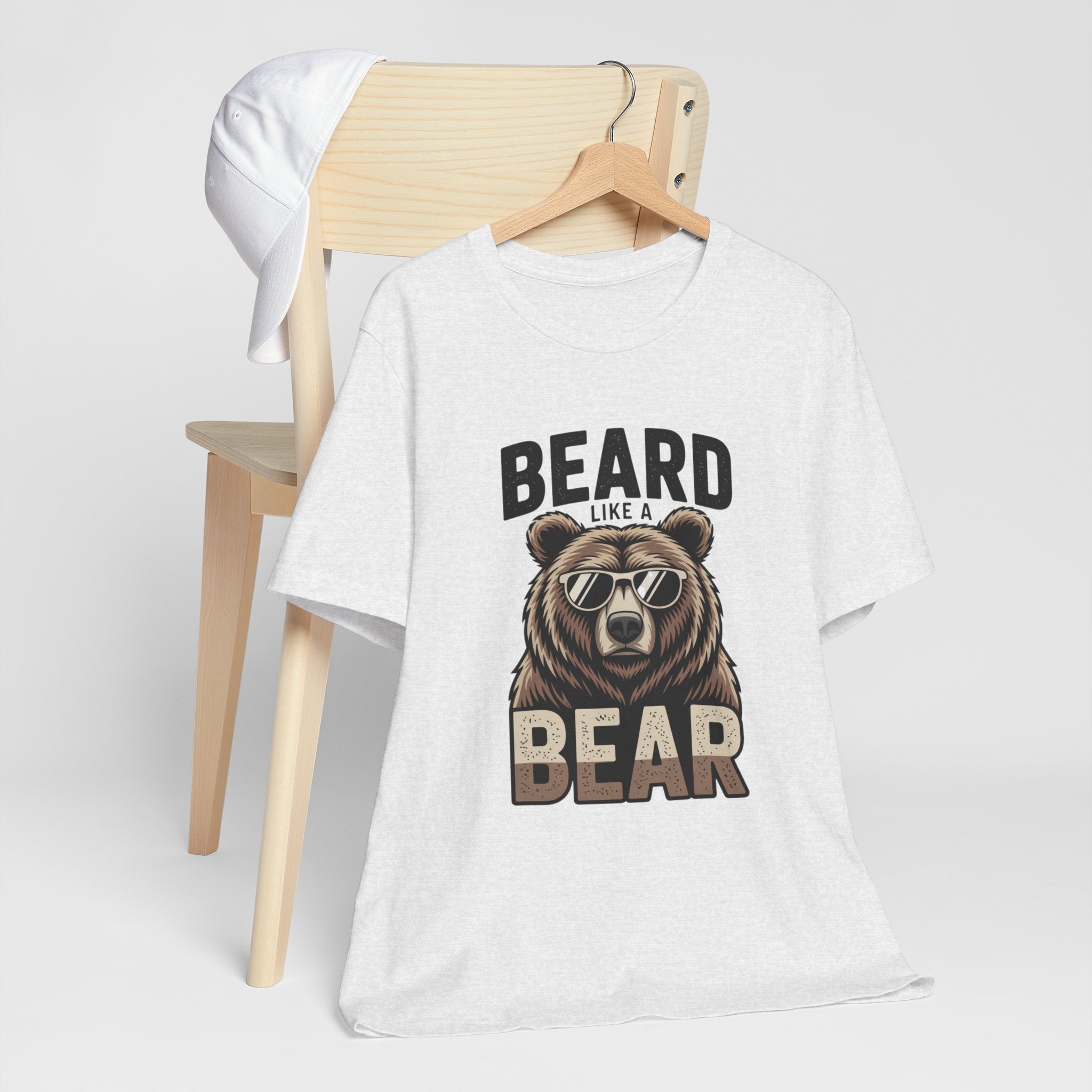 “Beard Like a Bear” T-Shirt — Retro Bear Graphic Tee
