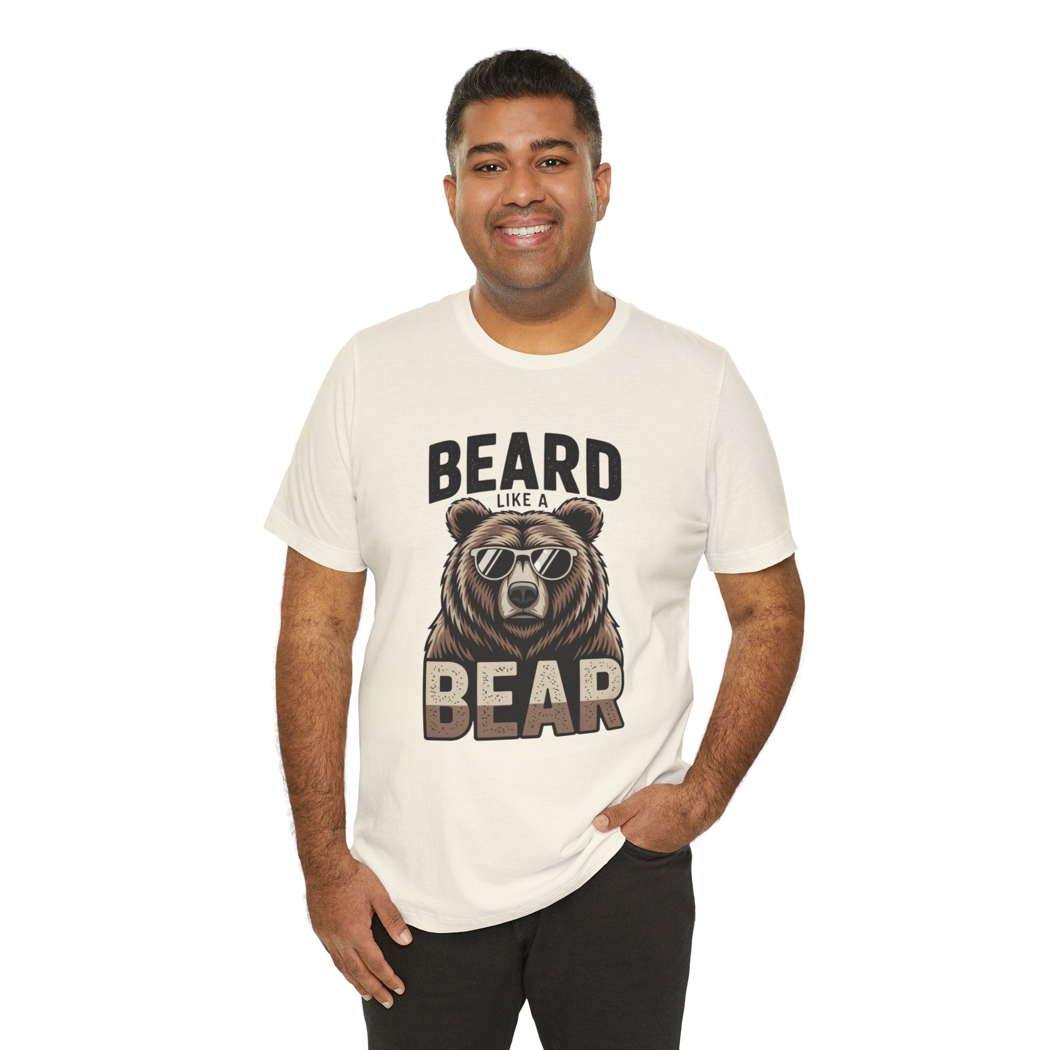 “Beard Like a Bear” T-Shirt — Retro Bear Graphic Tee