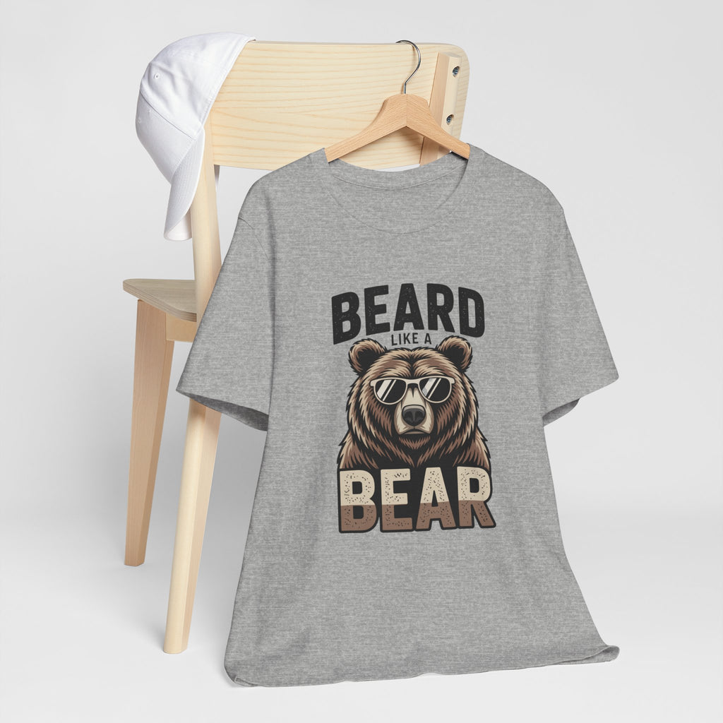 “Beard Like a Bear” T-Shirt — Retro Bear Graphic Tee