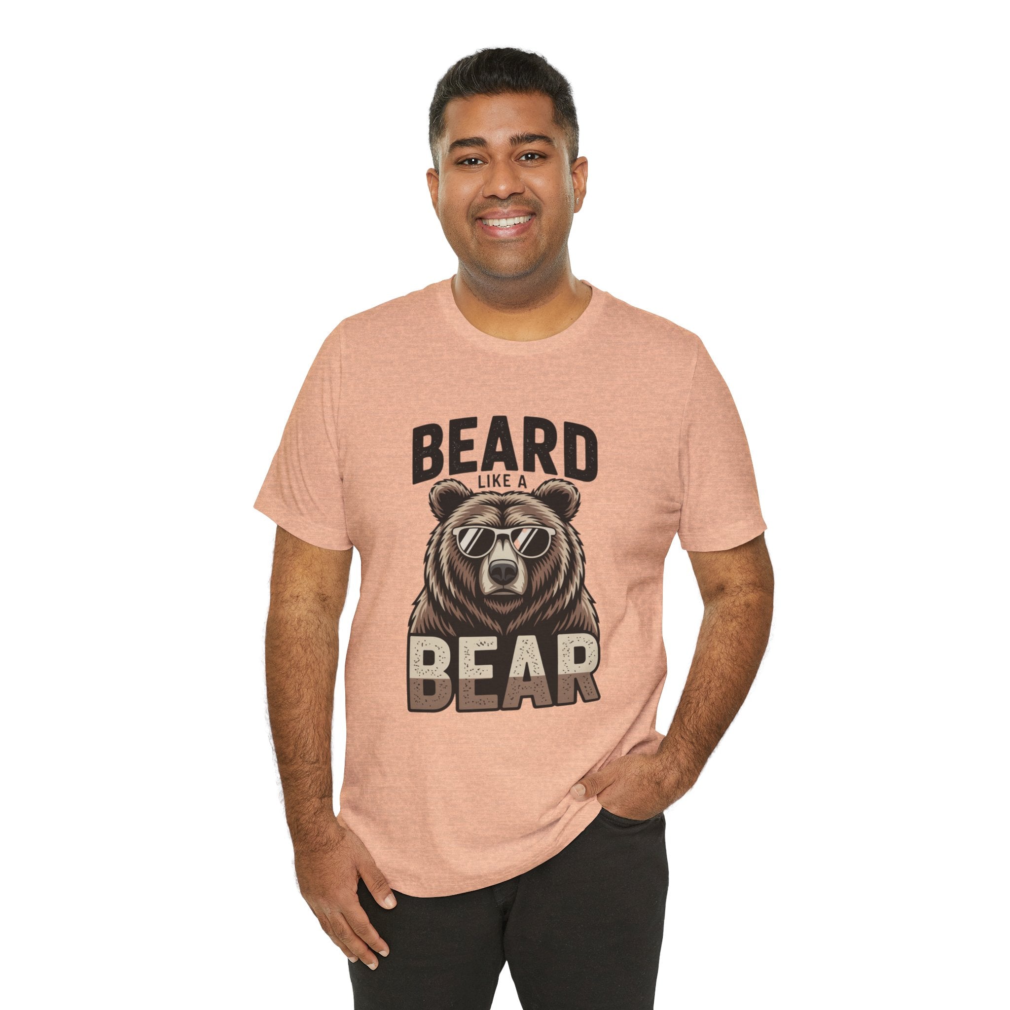 “Beard Like a Bear” T-Shirt — Retro Bear Graphic Tee