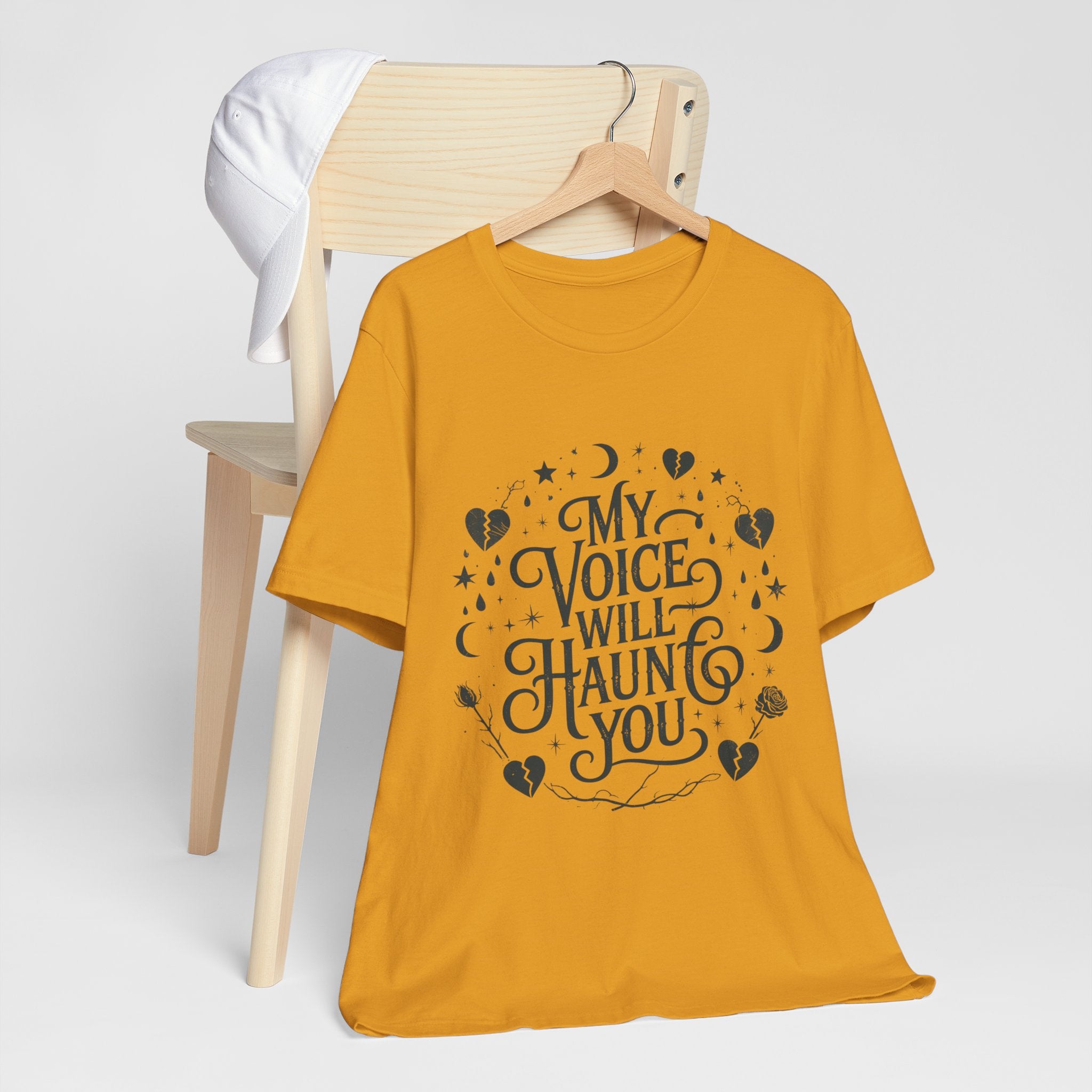 “My Voice Will Haunt You” Jersey Unisex T-Shirt