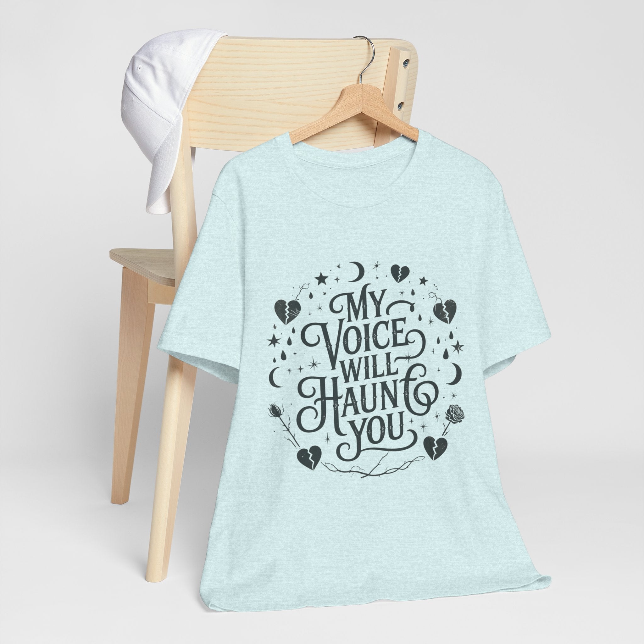 “My Voice Will Haunt You” Jersey Unisex T-Shirt