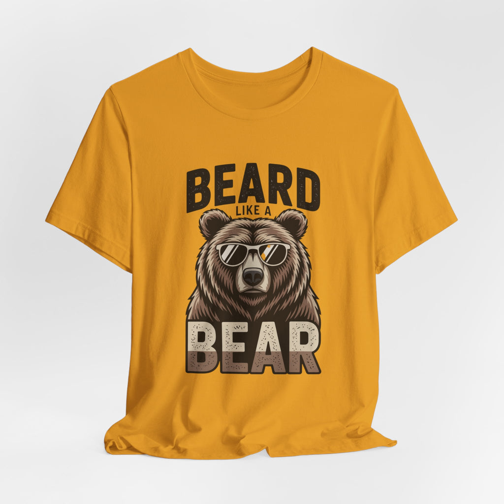 “Beard Like a Bear” T-Shirt — Retro Bear Graphic Tee