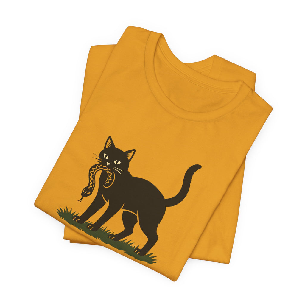 “I'll Hex Where I Please” Cat Tee — Witchy Halloween Graphic T-Shirt
