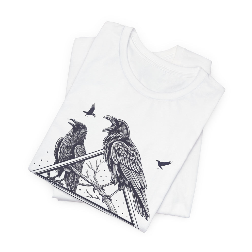 “Caw & Disorder” Tee — "Women Rising" Raven Graphic T-Shirt