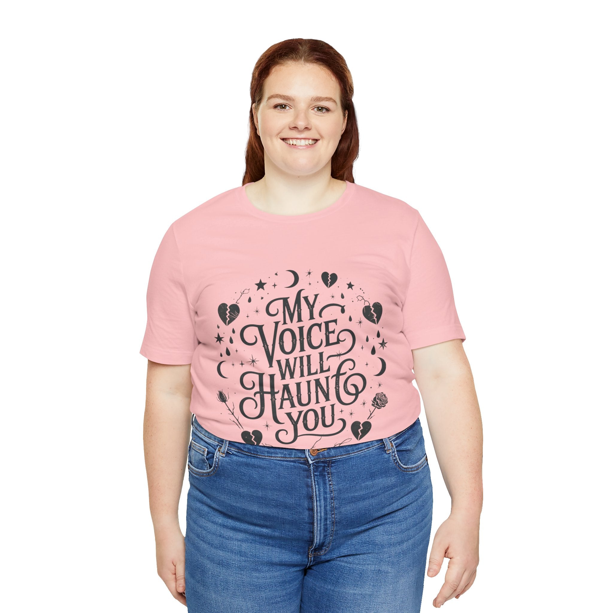 “My Voice Will Haunt You” Jersey Unisex T-Shirt