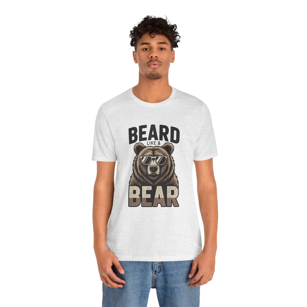 “Beard Like a Bear” T-Shirt — Retro Bear Graphic Tee