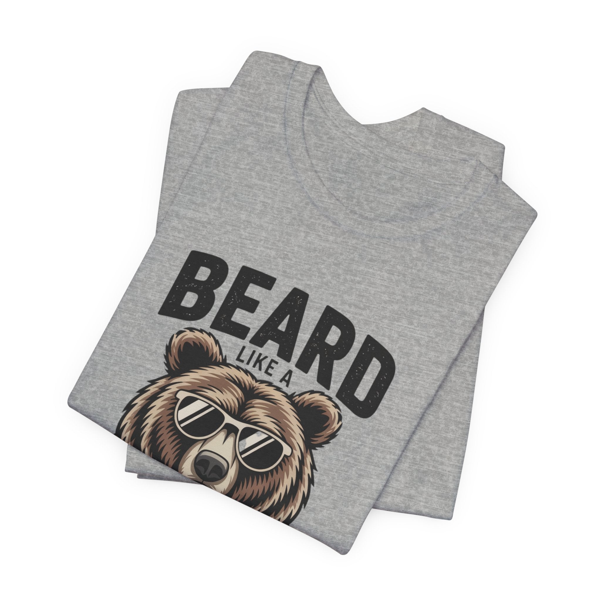“Beard Like a Bear” T-Shirt — Retro Bear Graphic Tee
