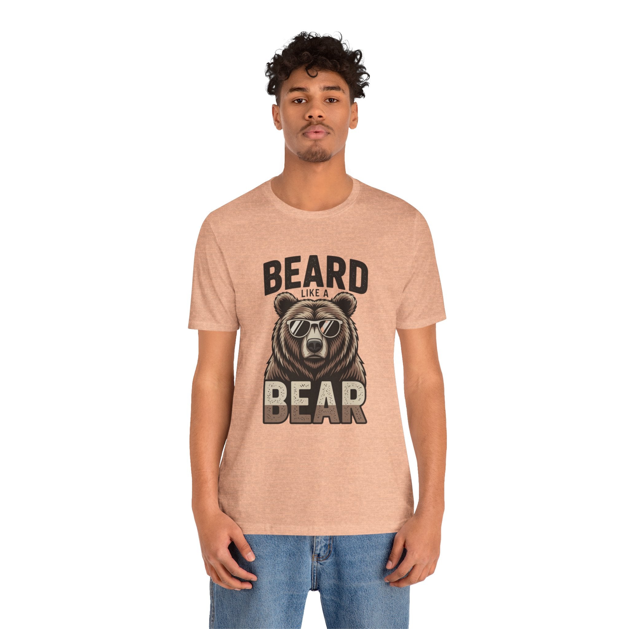 “Beard Like a Bear” T-Shirt — Retro Bear Graphic Tee