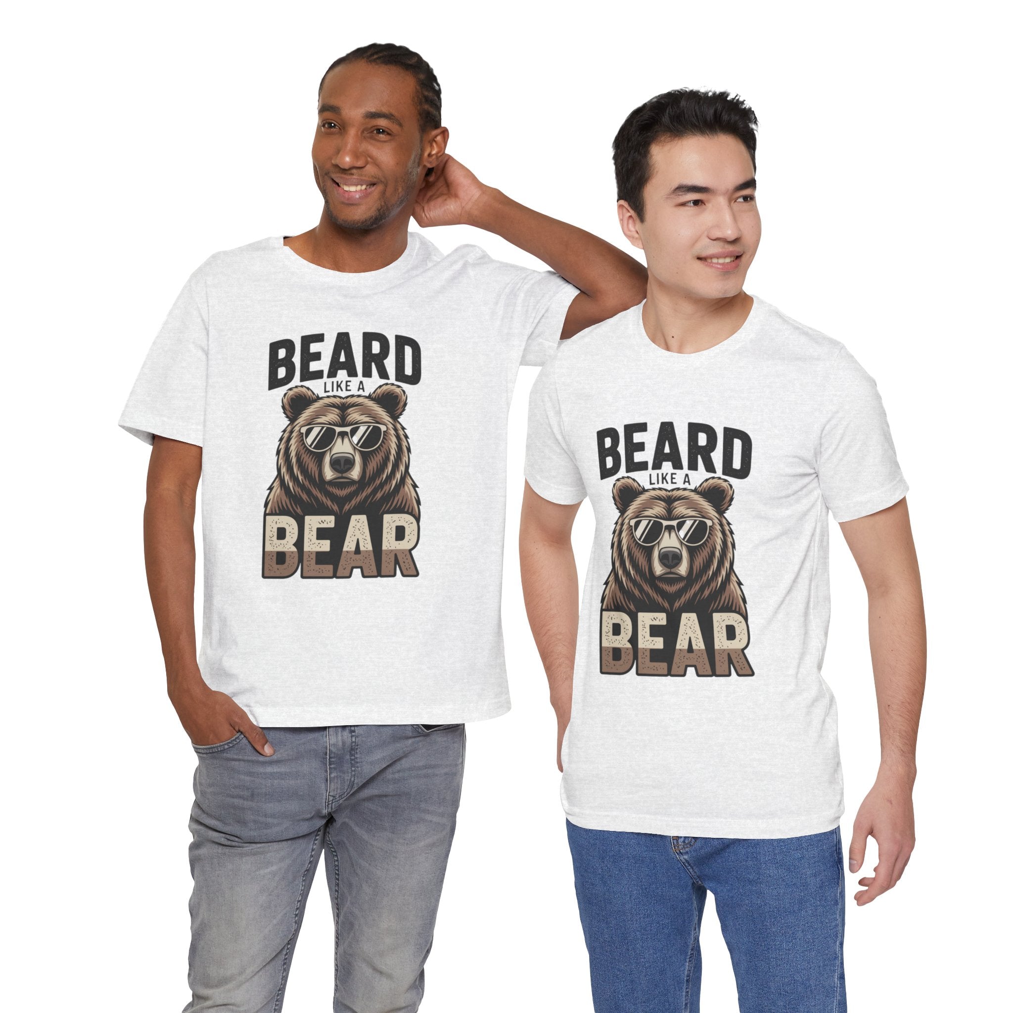 “Beard Like a Bear” T-Shirt — Retro Bear Graphic Tee