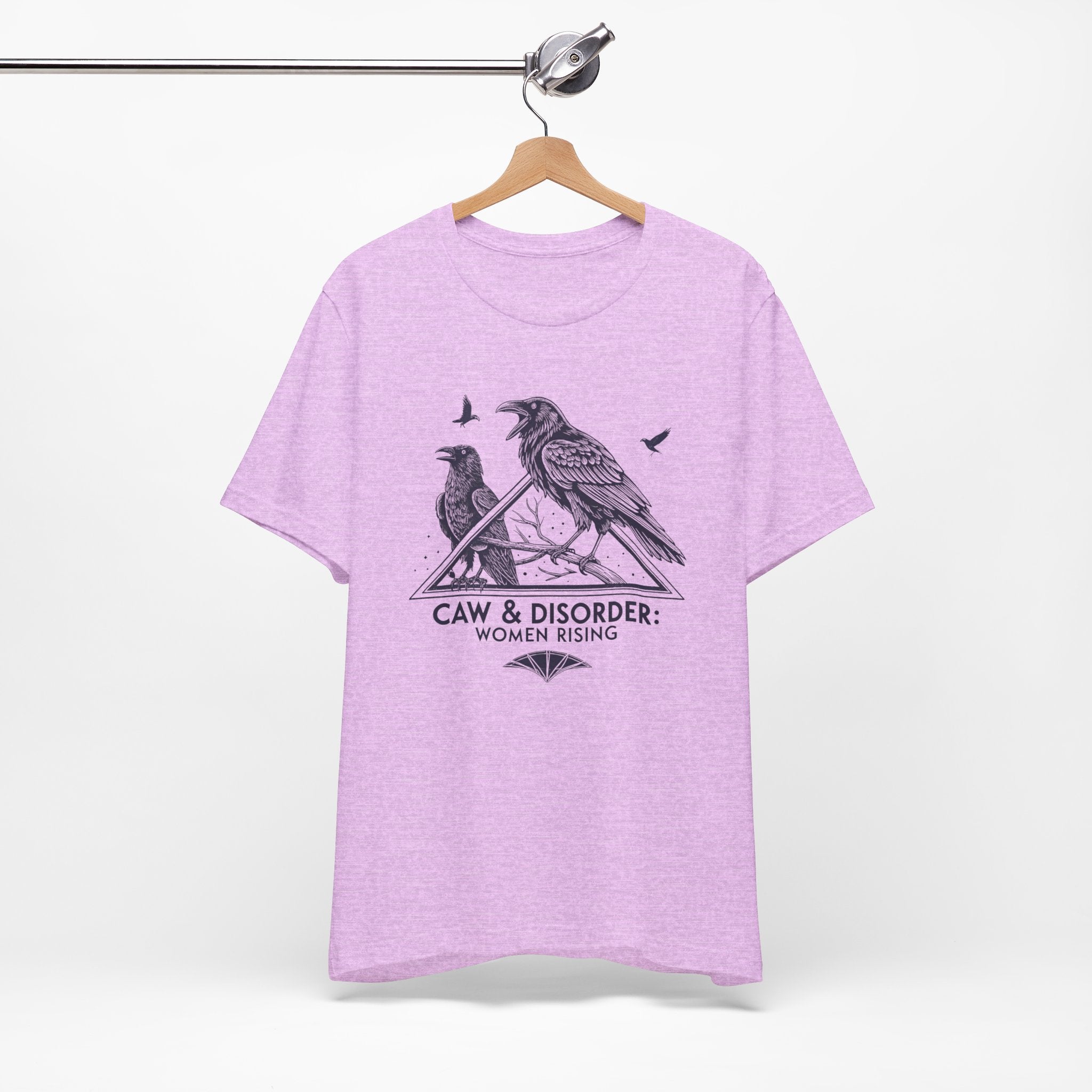 “Caw & Disorder” Tee — "Women Rising" Raven Graphic T-Shirt