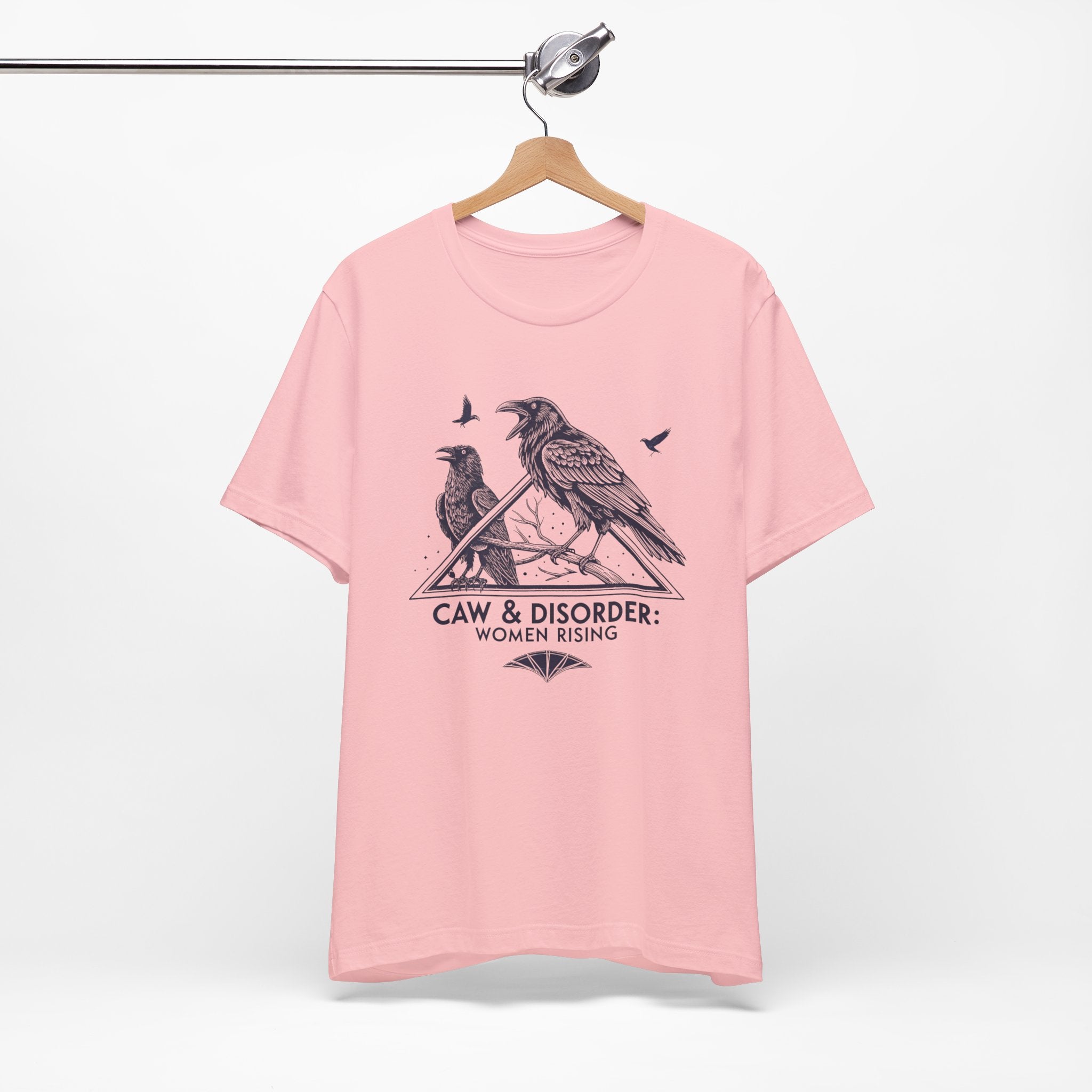 “Caw & Disorder” Tee — "Women Rising" Raven Graphic T-Shirt