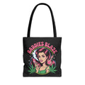 "Baddies Blaze" Retro Pin-Up Cannabis Tote (All-Over Print)