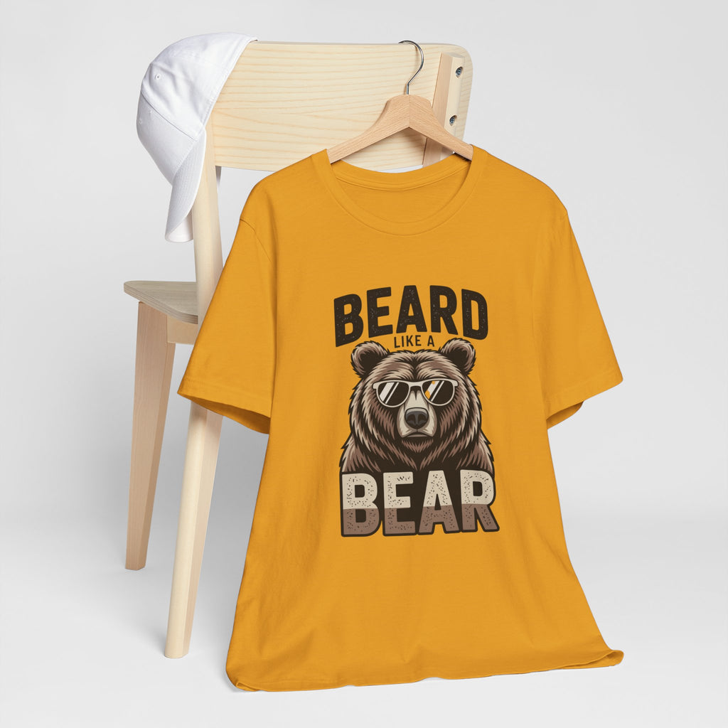 “Beard Like a Bear” T-Shirt — Retro Bear Graphic Tee