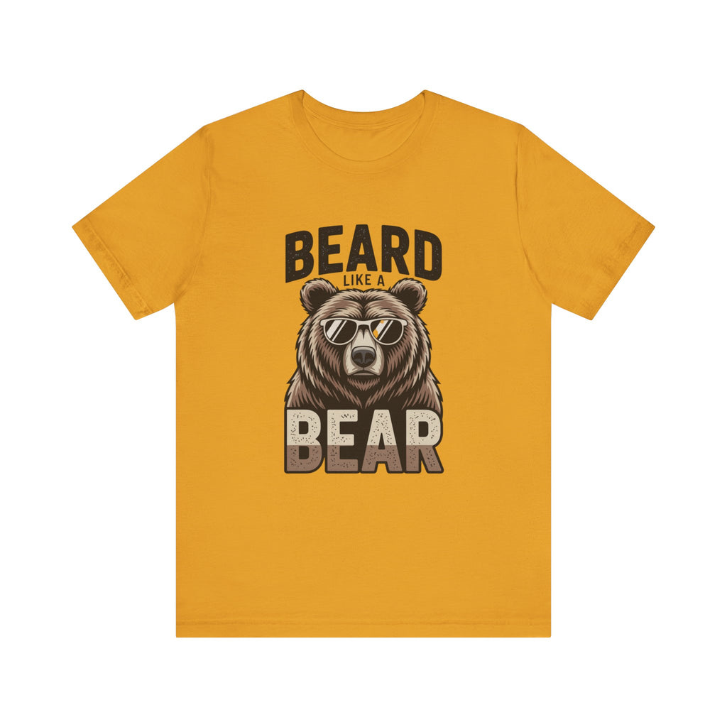 “Beard Like a Bear” T-Shirt — Retro Bear Graphic Tee