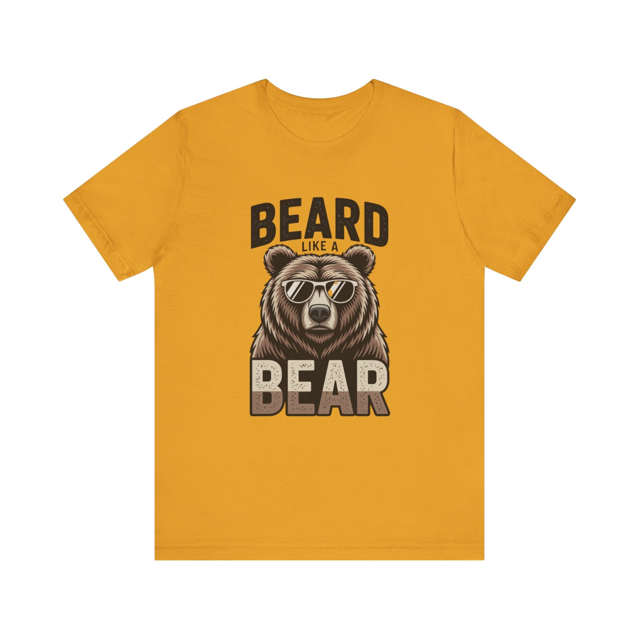 “Beard Like a Bear” T-Shirt — Retro Bear Graphic Tee