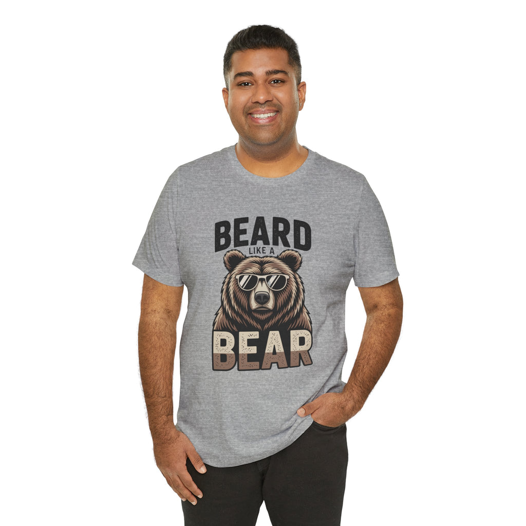 “Beard Like a Bear” T-Shirt — Retro Bear Graphic Tee