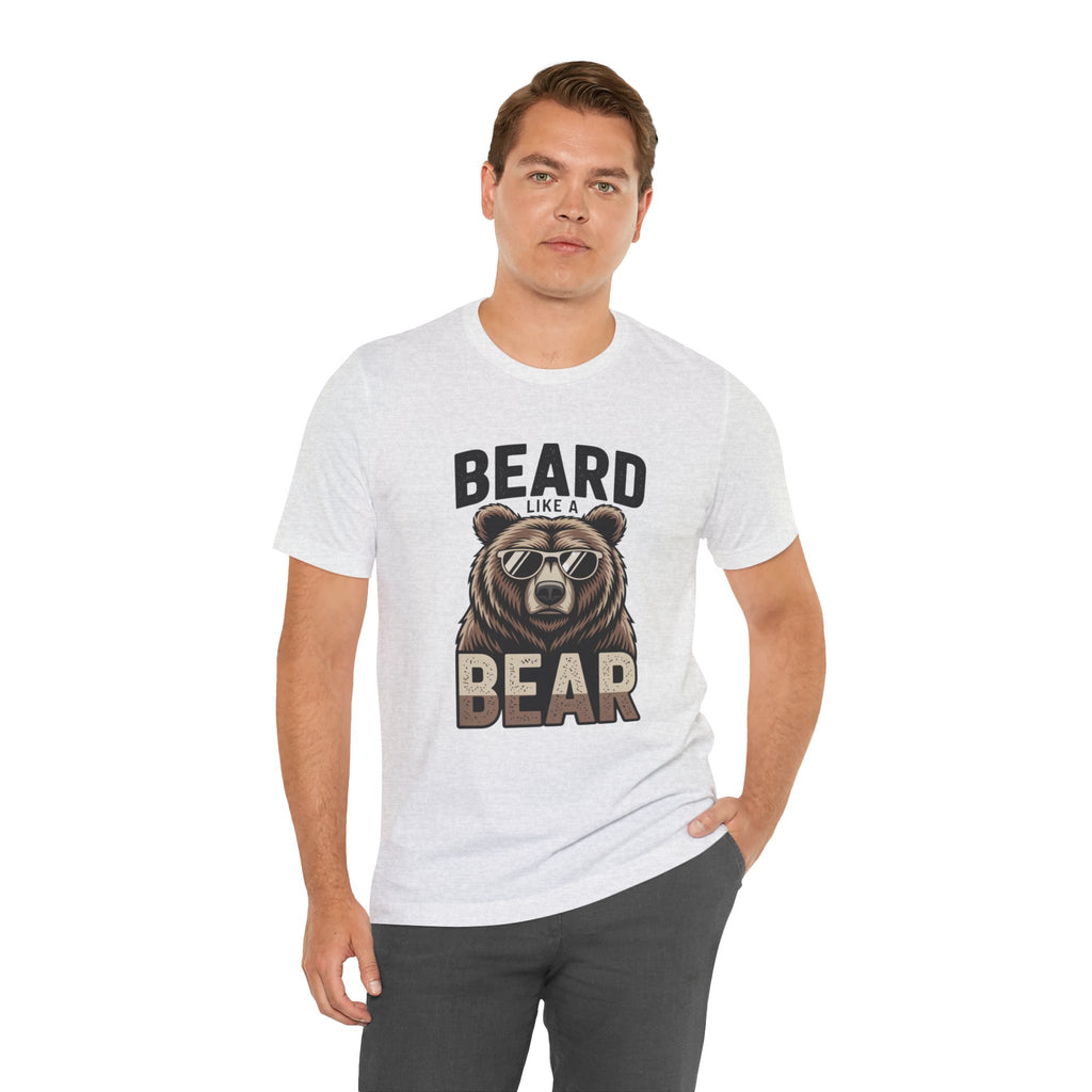 “Beard Like a Bear” T-Shirt — Retro Bear Graphic Tee