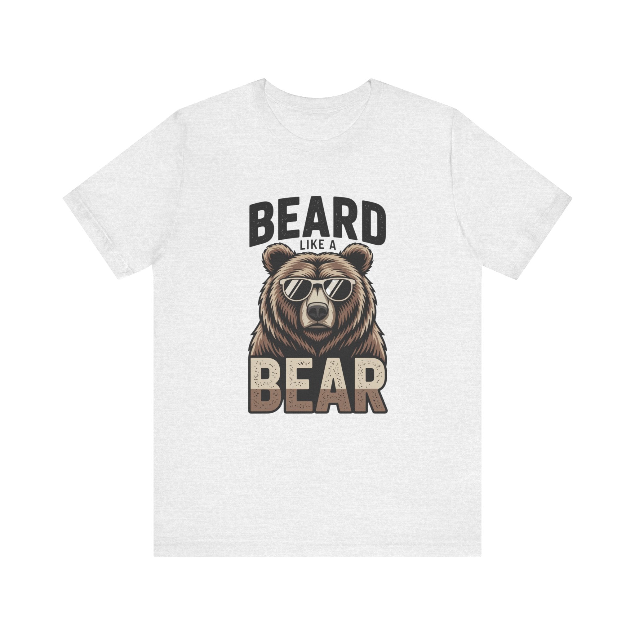 “Beard Like a Bear” T-Shirt — Retro Bear Graphic Tee