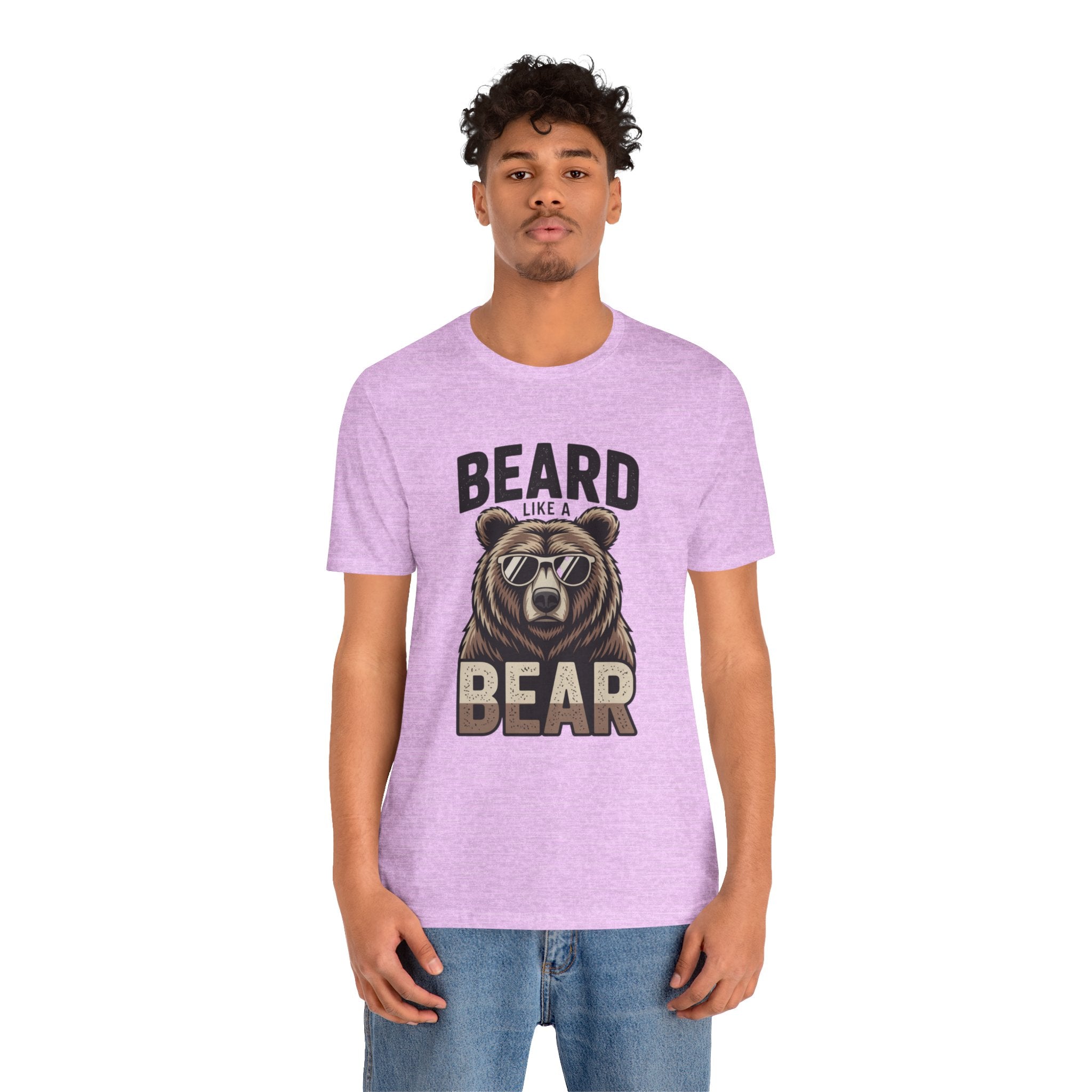 “Beard Like a Bear” T-Shirt — Retro Bear Graphic Tee
