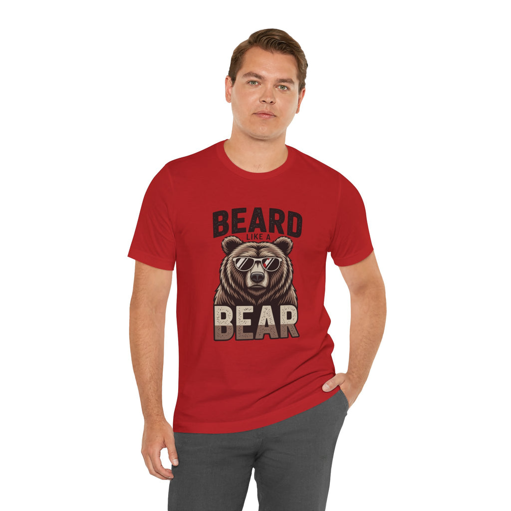 “Beard Like a Bear” T-Shirt — Retro Bear Graphic Tee