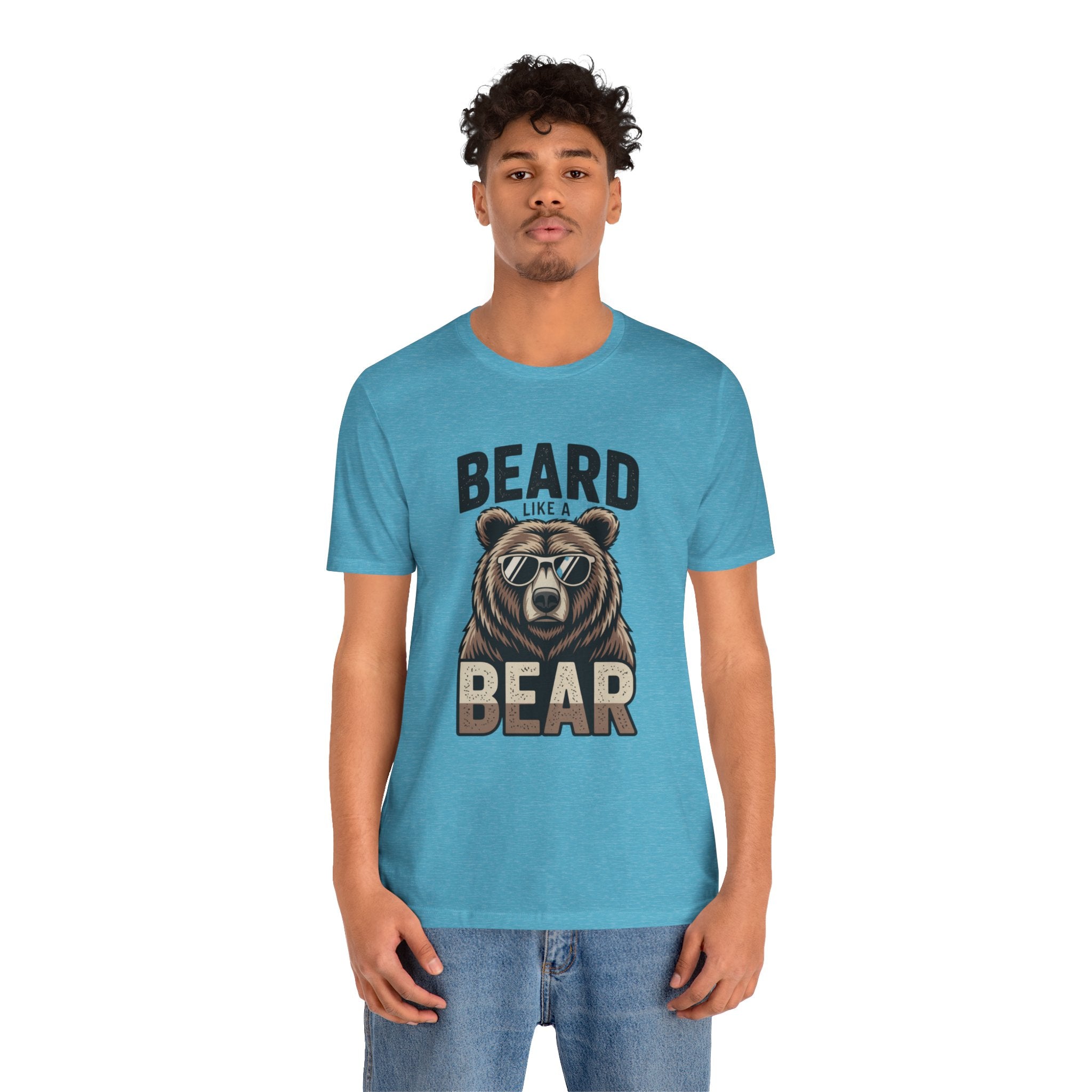 “Beard Like a Bear” T-Shirt — Retro Bear Graphic Tee