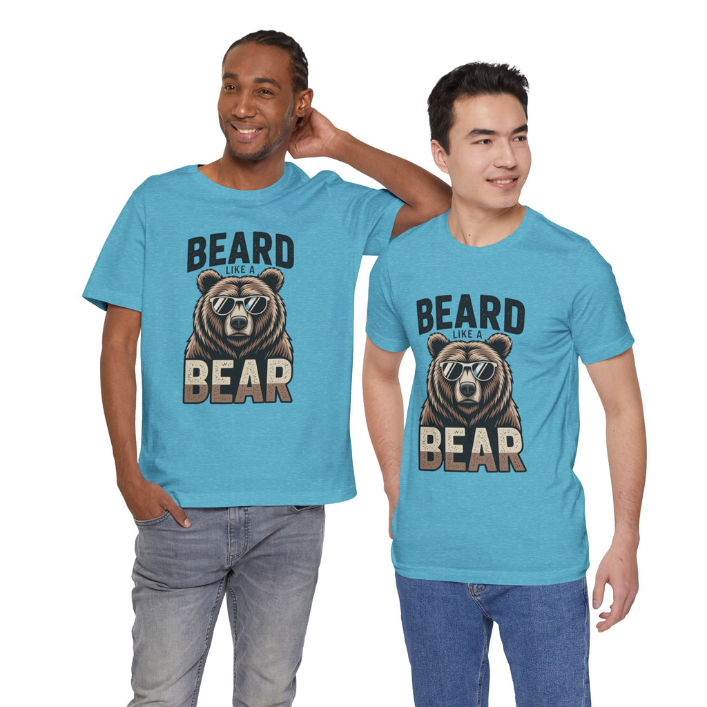“Beard Like a Bear” T-Shirt — Retro Bear Graphic Tee