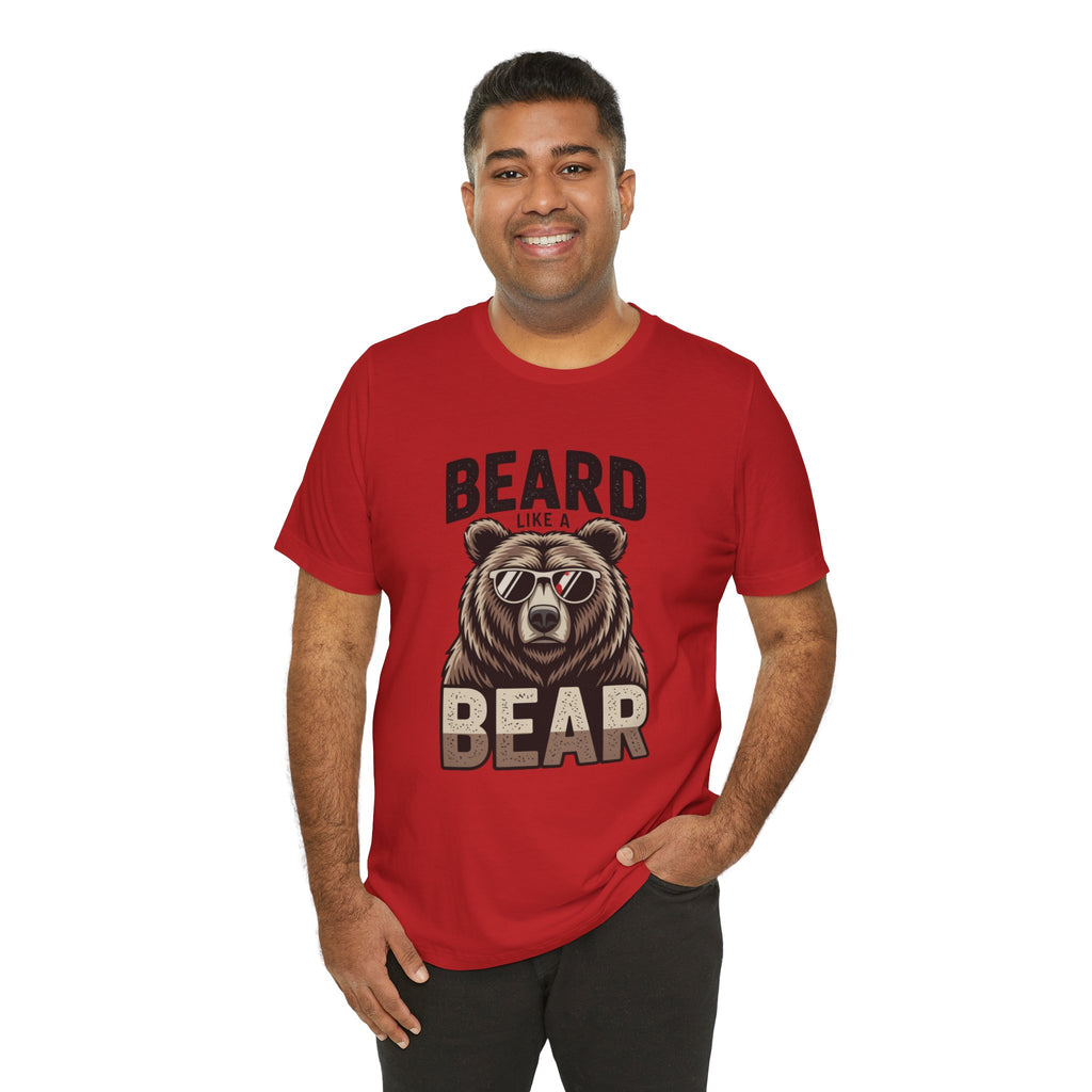 “Beard Like a Bear” T-Shirt — Retro Bear Graphic Tee