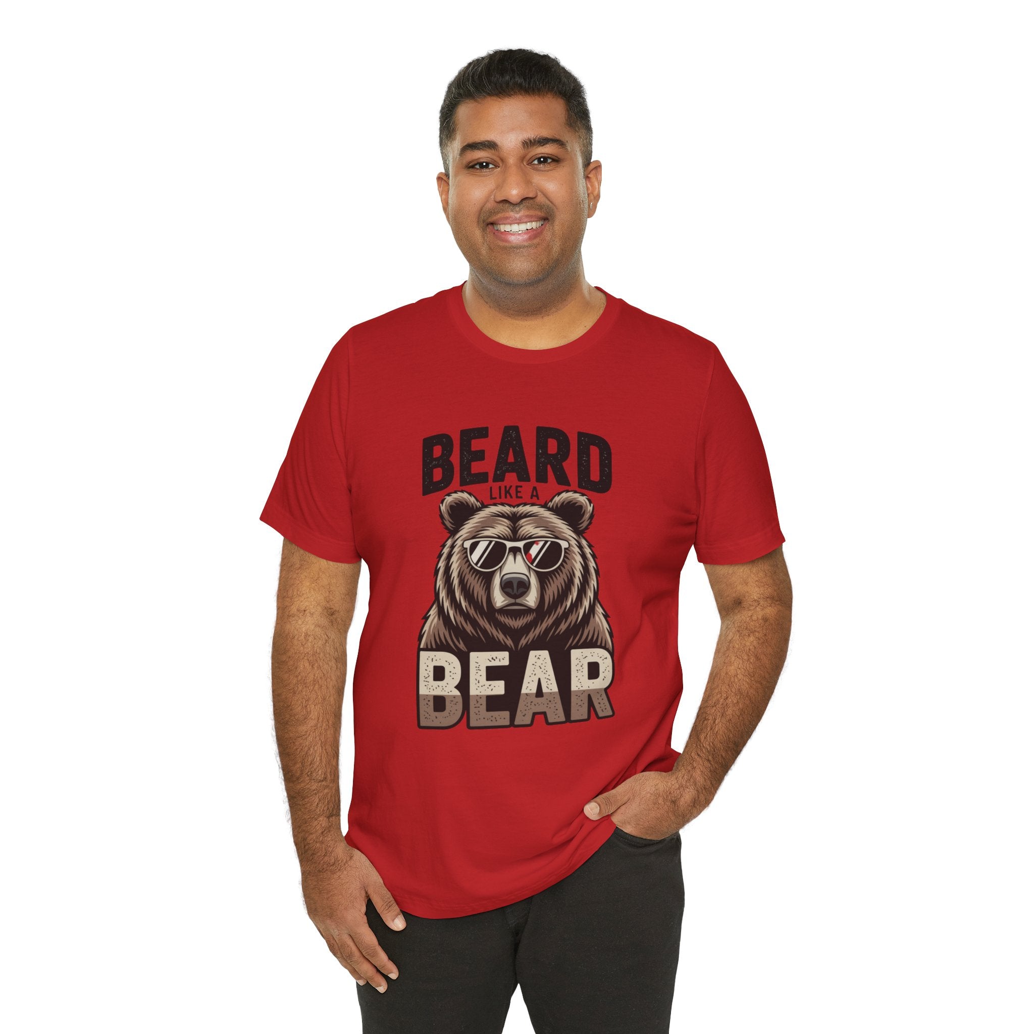 “Beard Like a Bear” T-Shirt — Retro Bear Graphic Tee