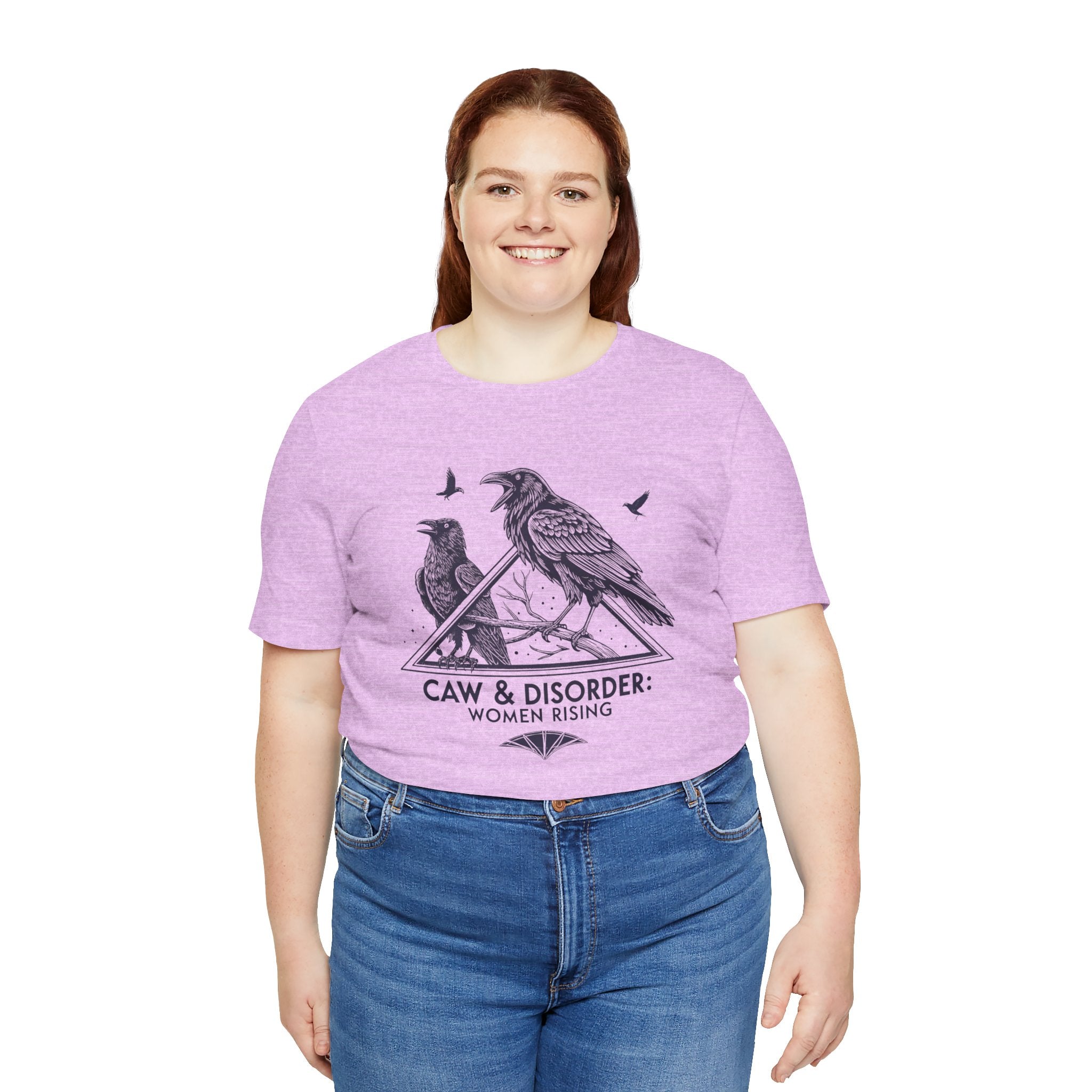 “Caw & Disorder” Tee — "Women Rising" Raven Graphic T-Shirt