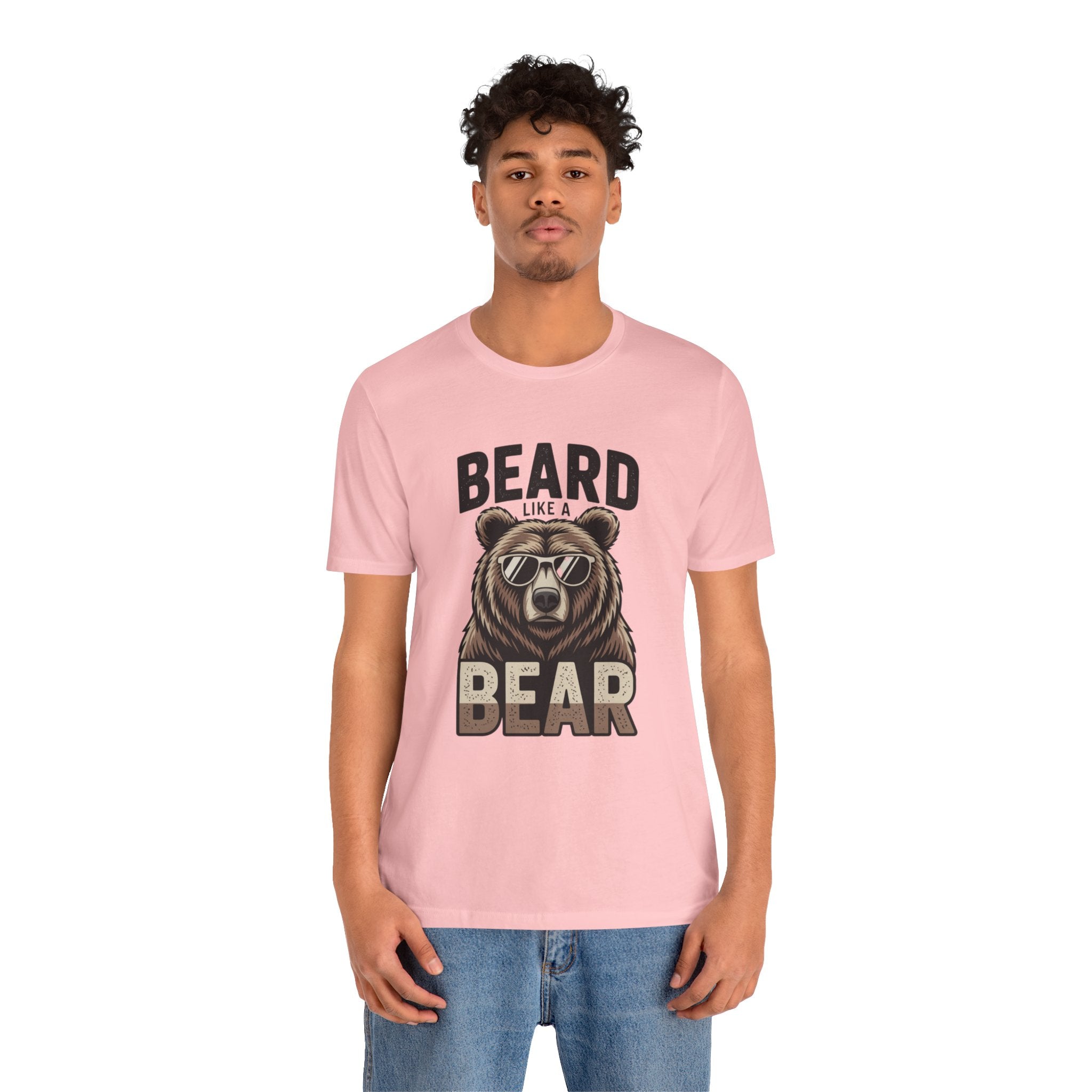 “Beard Like a Bear” T-Shirt — Retro Bear Graphic Tee
