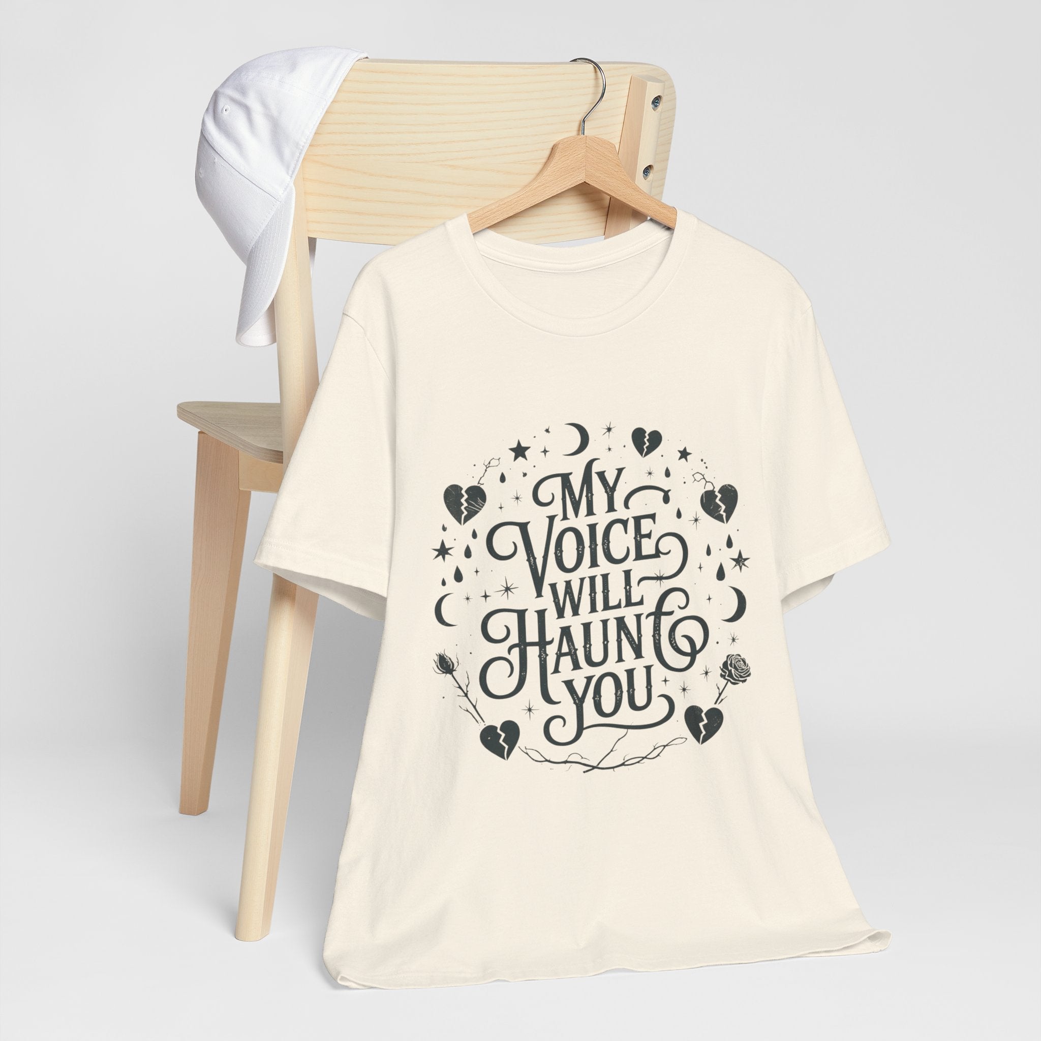 “My Voice Will Haunt You” Jersey Unisex T-Shirt