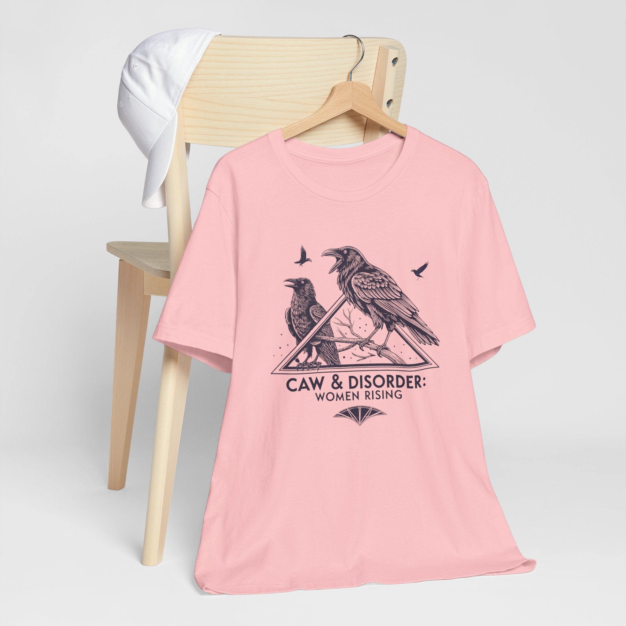 “Caw & Disorder” Tee — "Women Rising" Raven Graphic T-Shirt