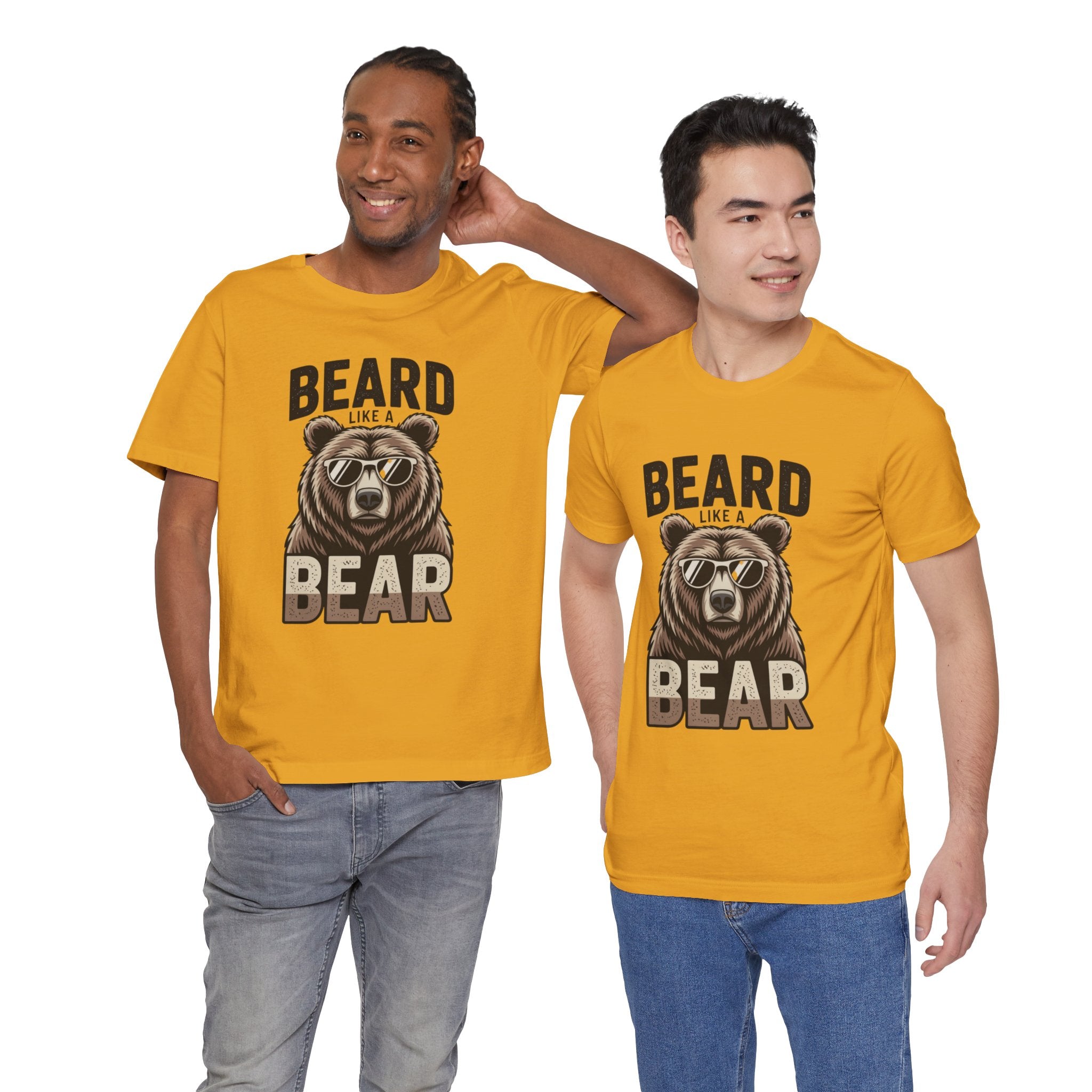“Beard Like a Bear” T-Shirt — Retro Bear Graphic Tee