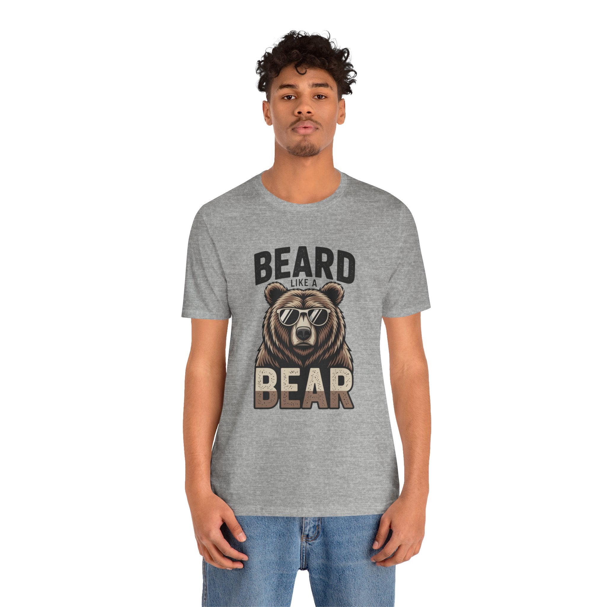 “Beard Like a Bear” T-Shirt — Retro Bear Graphic Tee