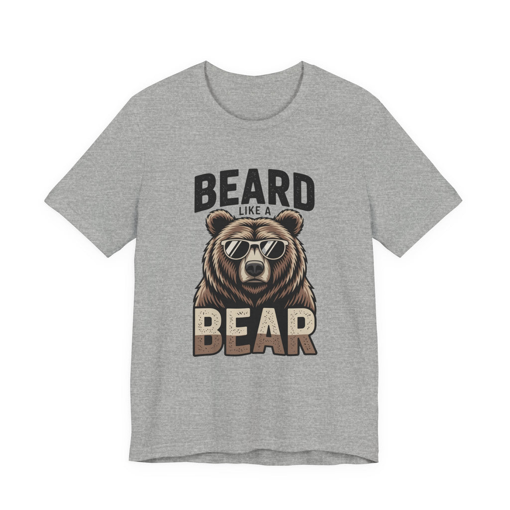 “Beard Like a Bear” T-Shirt — Retro Bear Graphic Tee