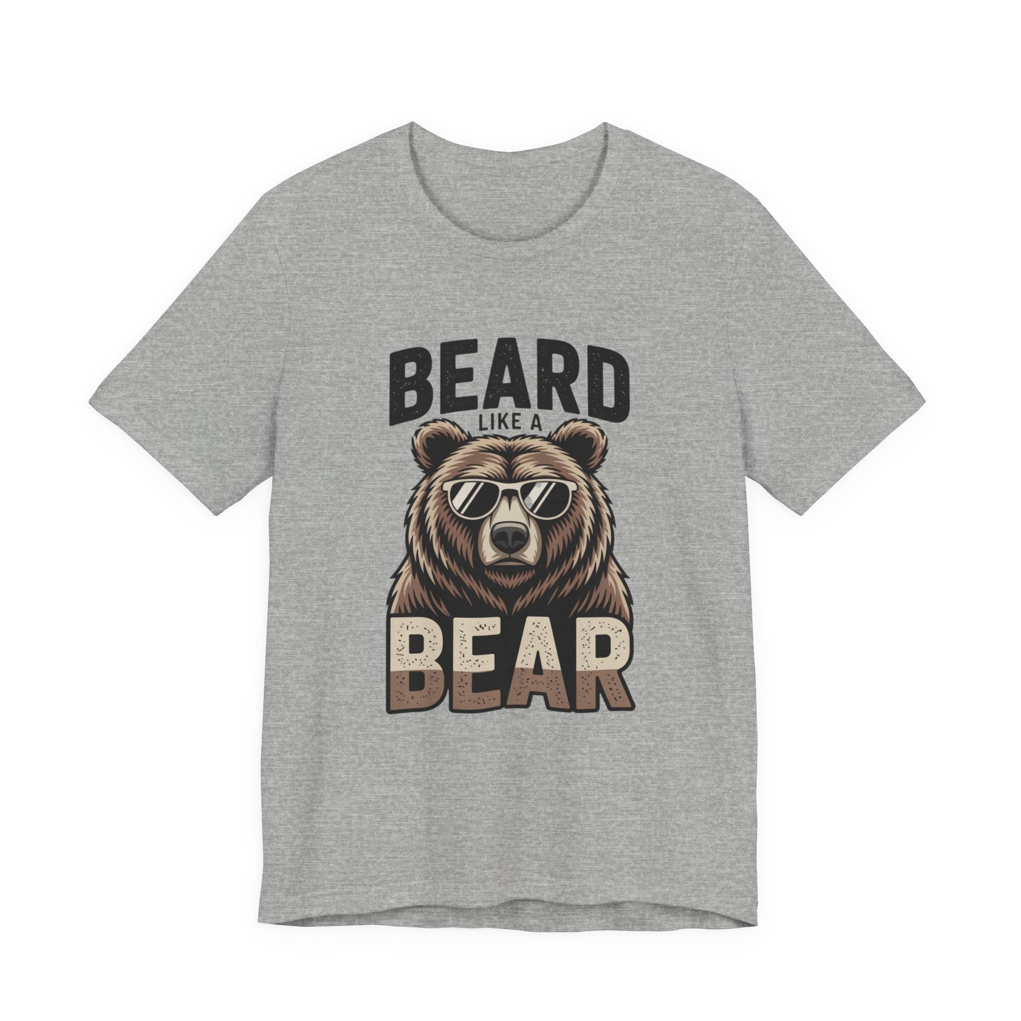 “Beard Like a Bear” T-Shirt — Retro Bear Graphic Tee