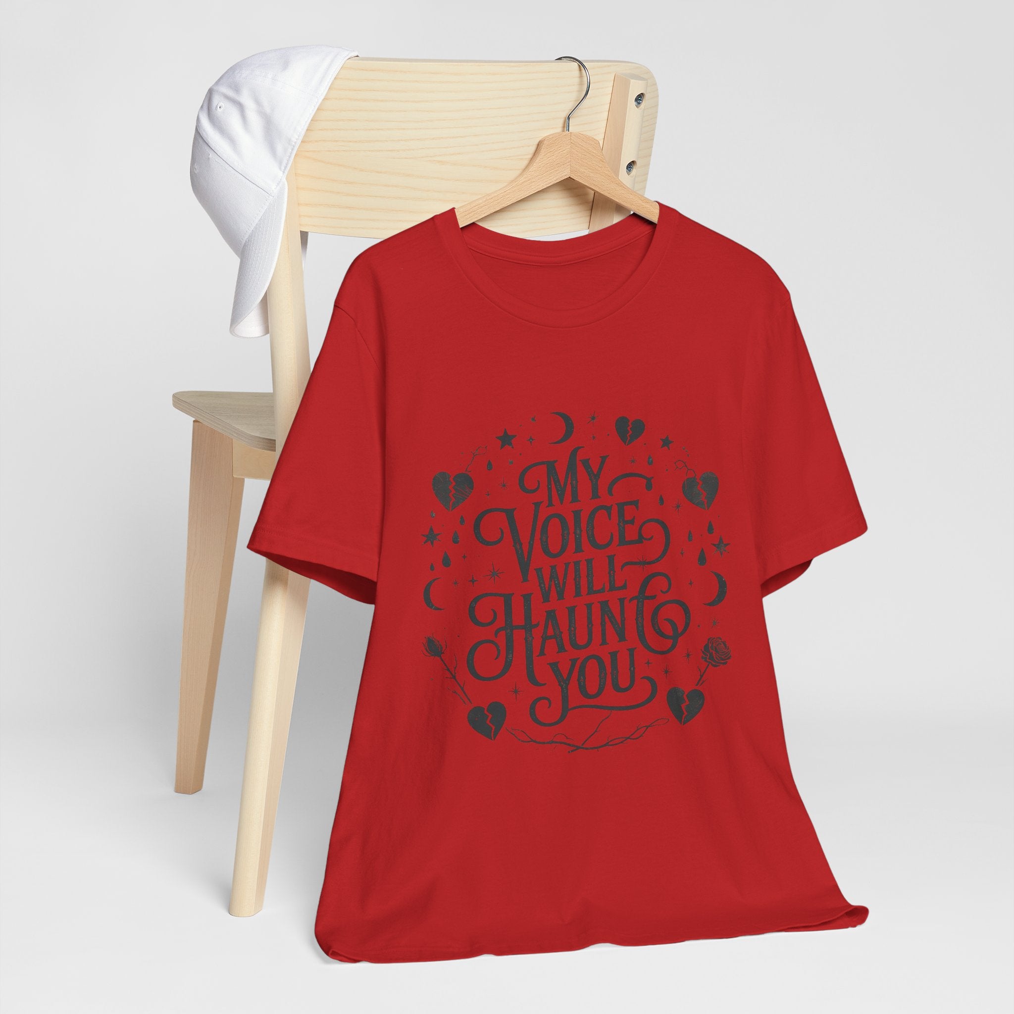 “My Voice Will Haunt You” Jersey Unisex T-Shirt