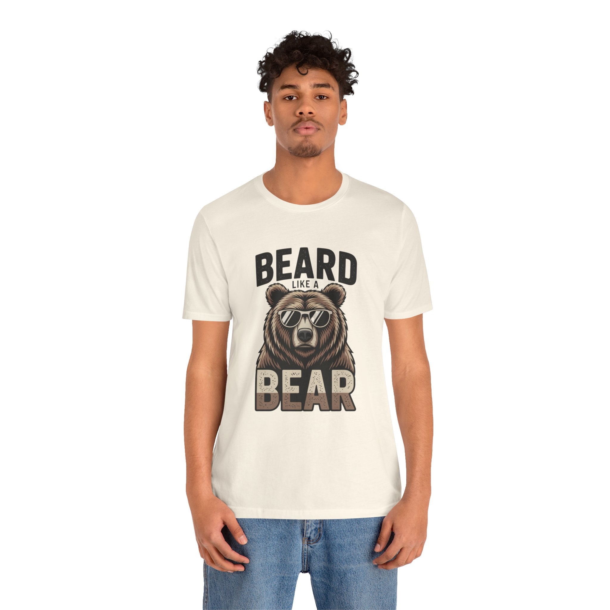 “Beard Like a Bear” T-Shirt — Retro Bear Graphic Tee