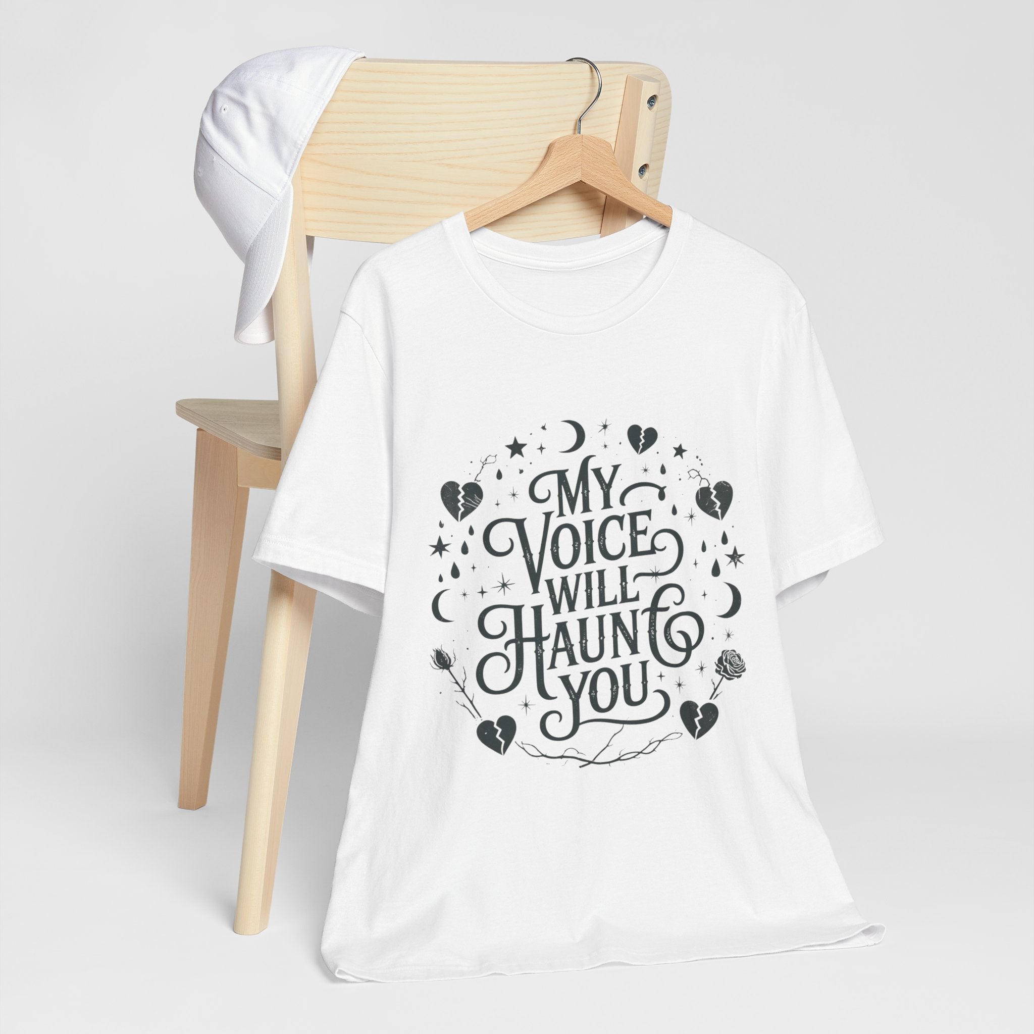 “My Voice Will Haunt You” Jersey Unisex T-Shirt