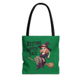 “Resting Witch Face” Tote Bag — Halloween Witch Illustration Tote