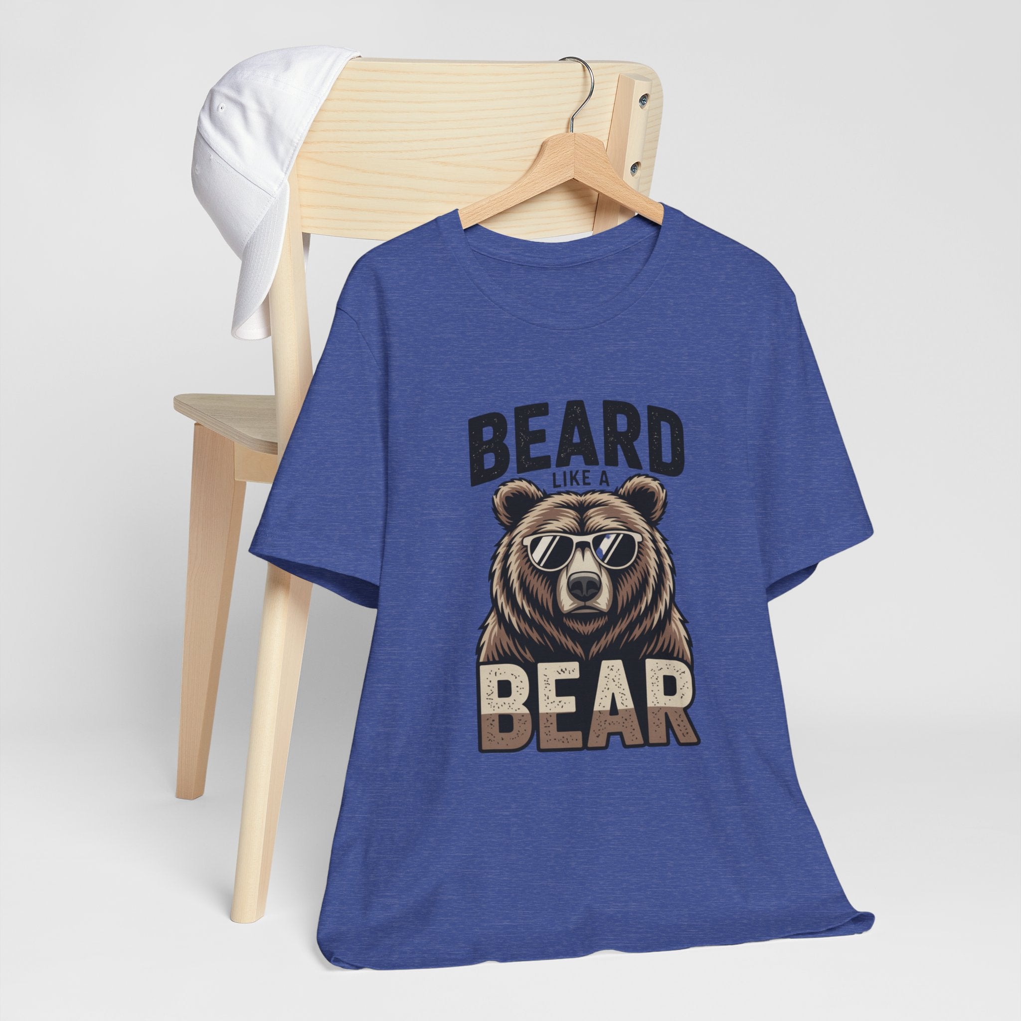“Beard Like a Bear” T-Shirt — Retro Bear Graphic Tee